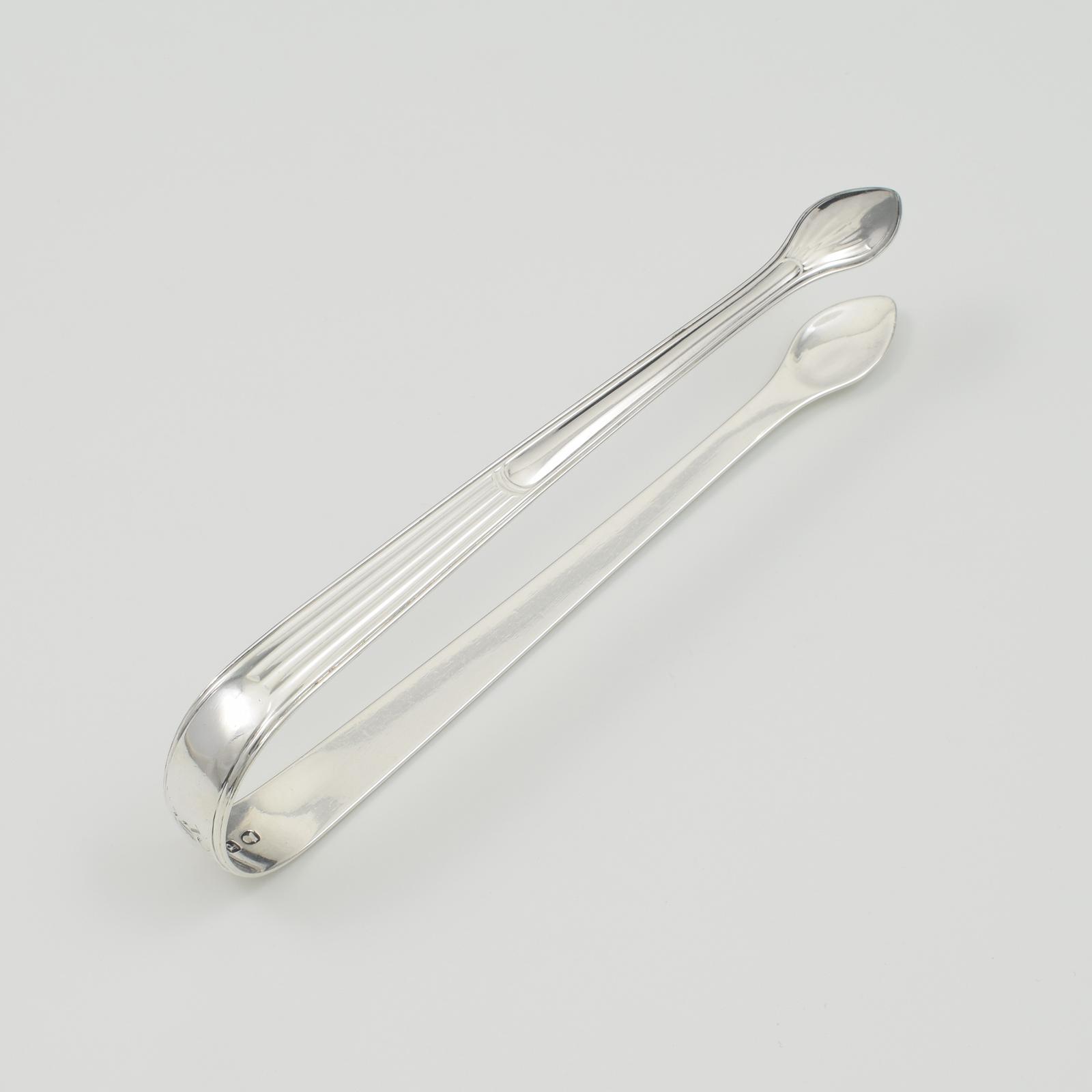 Fine Georgian Silver Reeded Sugar Tongs Peter & William Bateman 1810 (1 of 10)