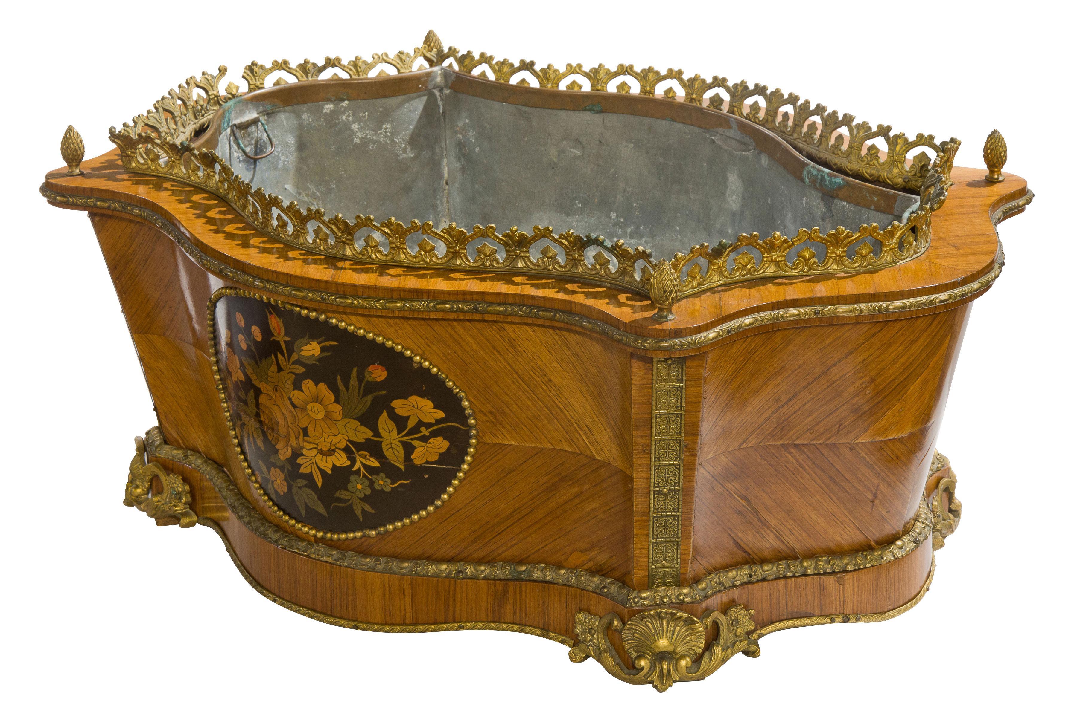 19th Century French Metal Mounted Jardiniere (1 of 1)