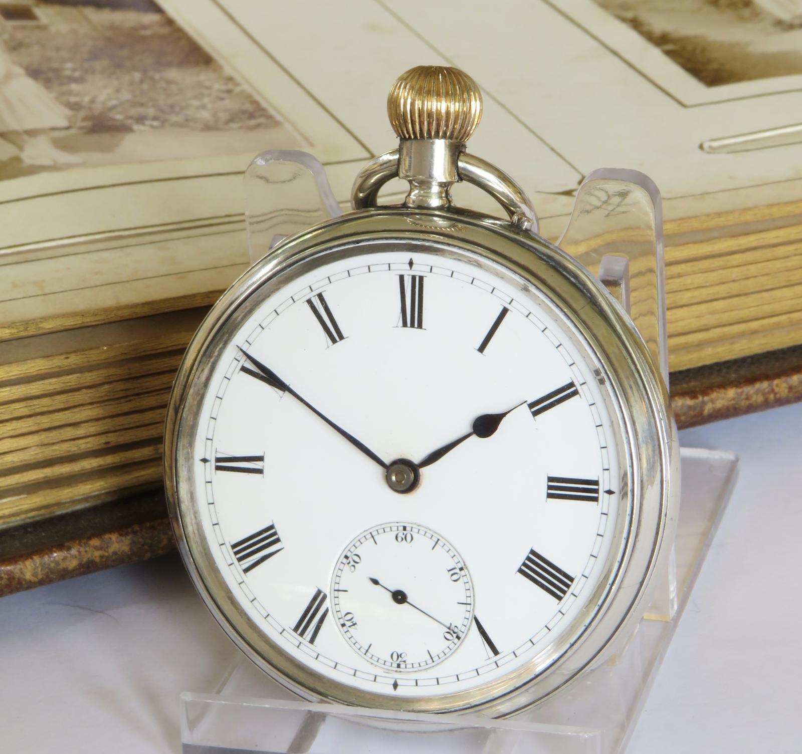 Pocket Watch: Antique English Silver Pocket Watch 1886 (1 of 5) Pocket Watch: Antique English Silver Pocket Watch 1886 (1 of 5)