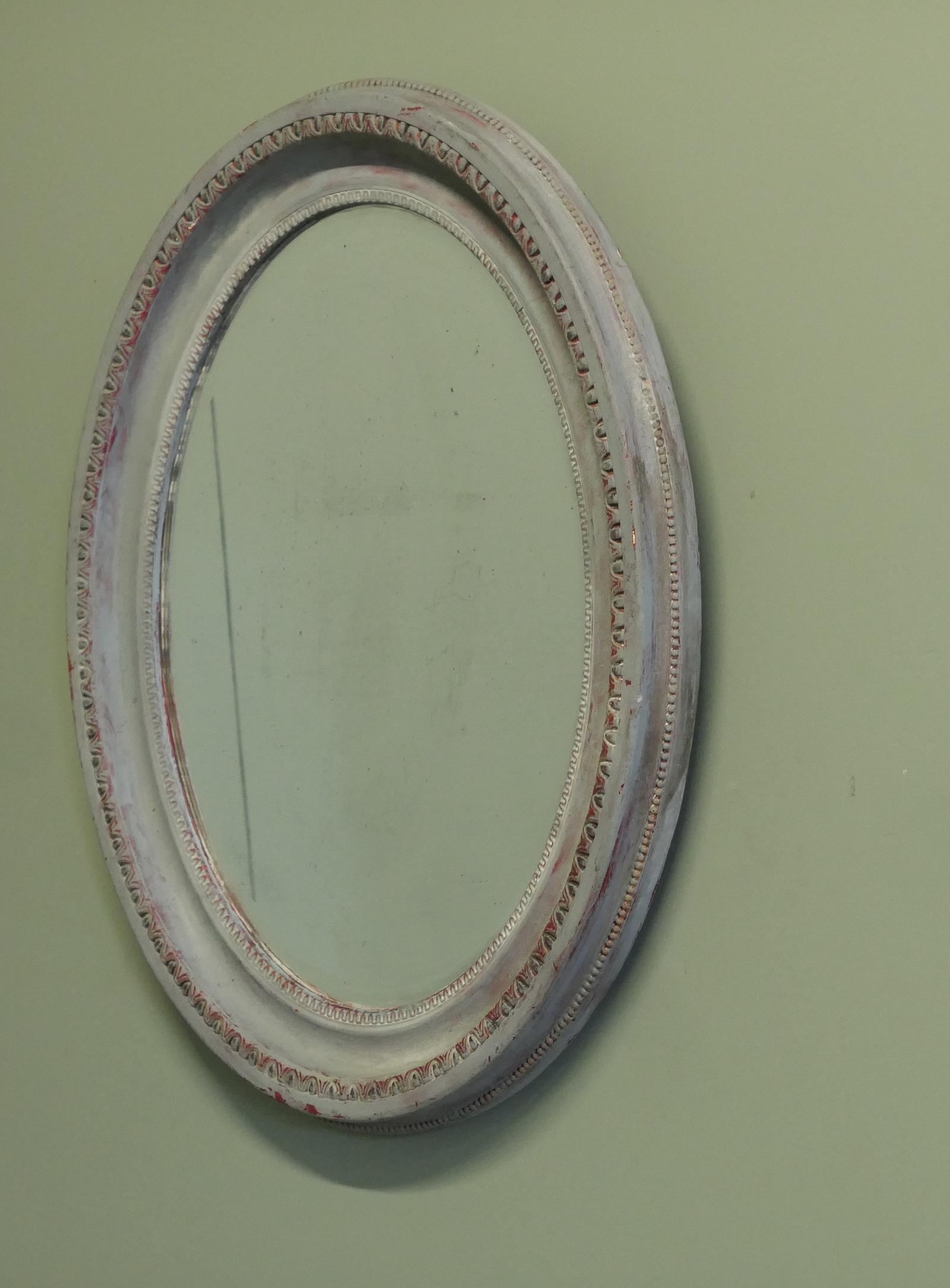 Victorian Overpainted Oval Wall Mirror (1 of 6) Victorian Overpainted Oval Wall Mirror (1 of 6)