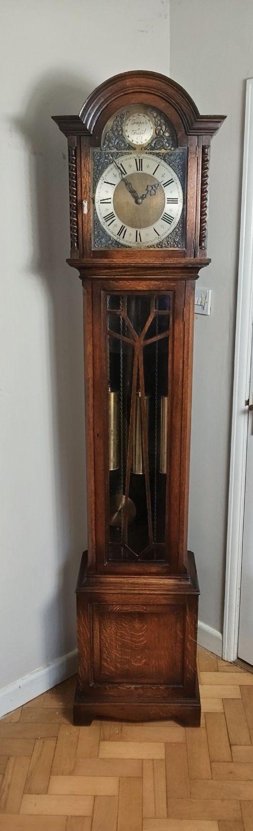 Musical Grandfather Longcase Clock - Oak Triple Weight (1 of 12) Musical Grandfather Longcase Clock - Oak Triple Weight (1 of 12)