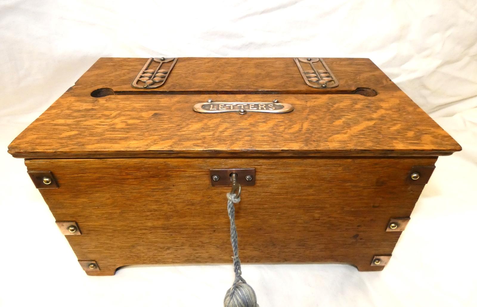 Arts & Crafts Oak Letterbox (1 of 7)