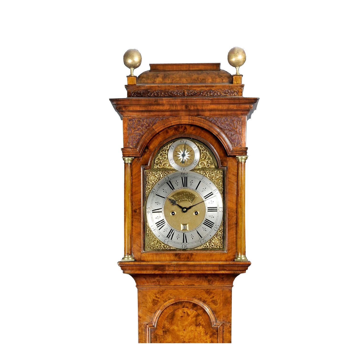 Walnut Longcase Clock by James Drury of London (1 of 2)