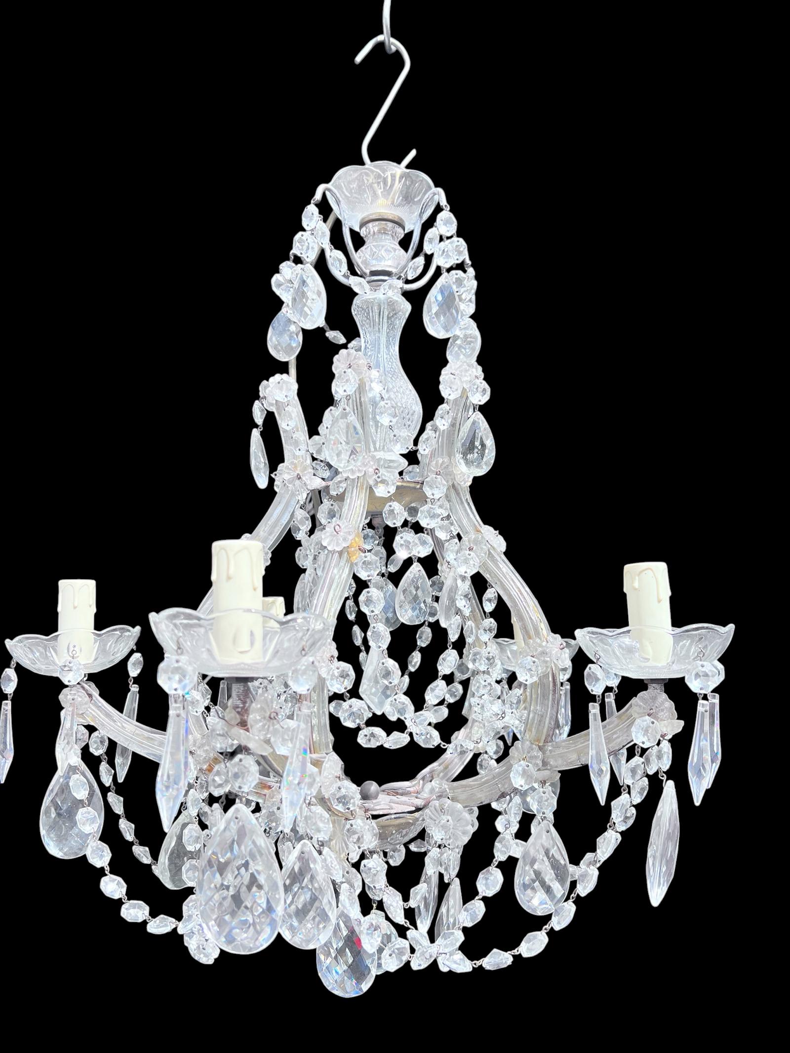 Five Light Italian Antique Marie Theresa Chandelier (1 of 8) Five Light Italian Antique Marie Theresa Chandelier (1 of 8)