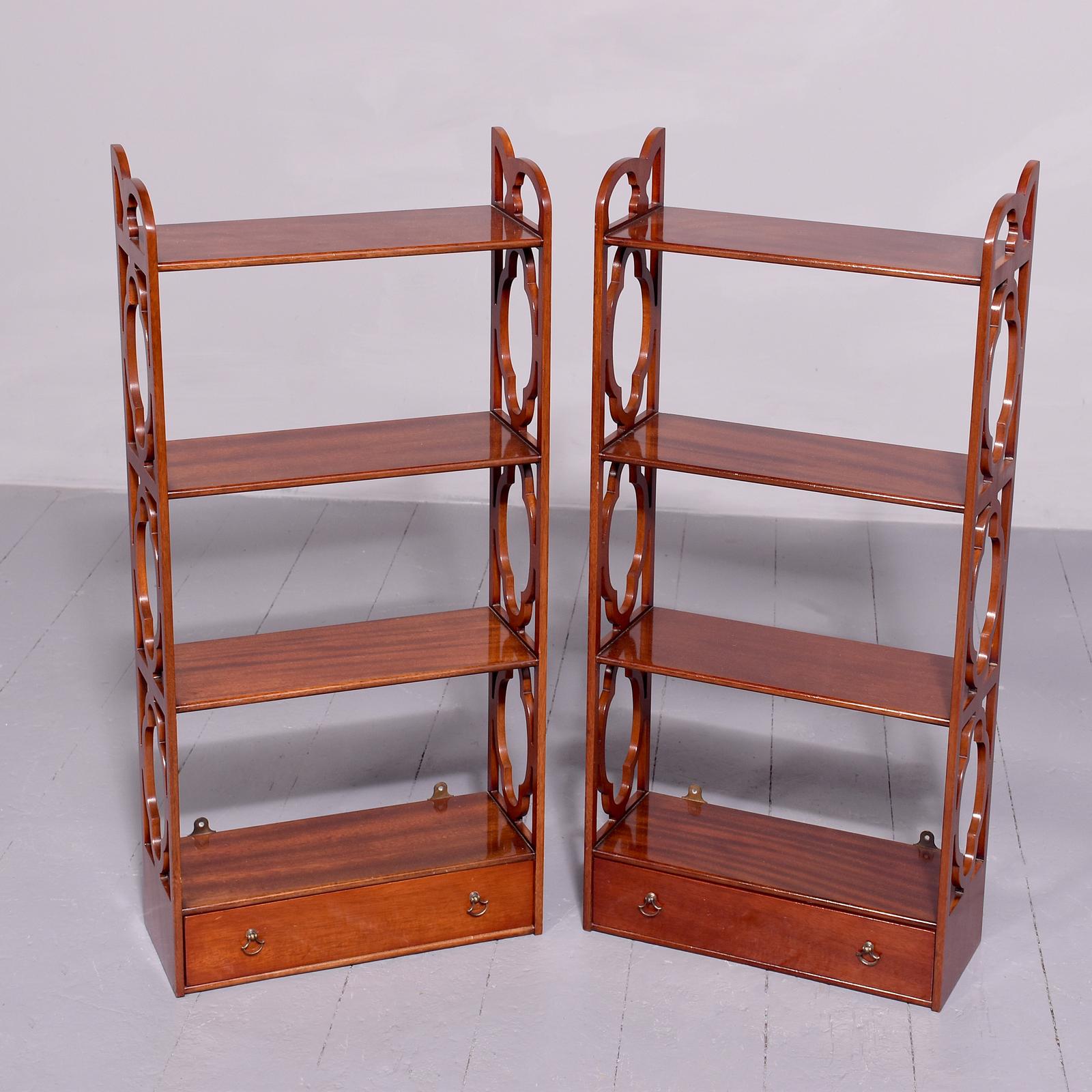 Pair of Chippendale Style Wall Cabinets (1 of 6)