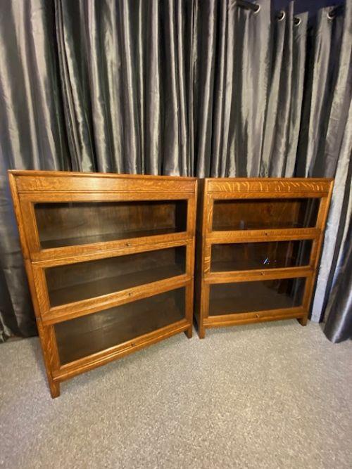 Oak Globe Wernicke Bookcases (1 of 9)