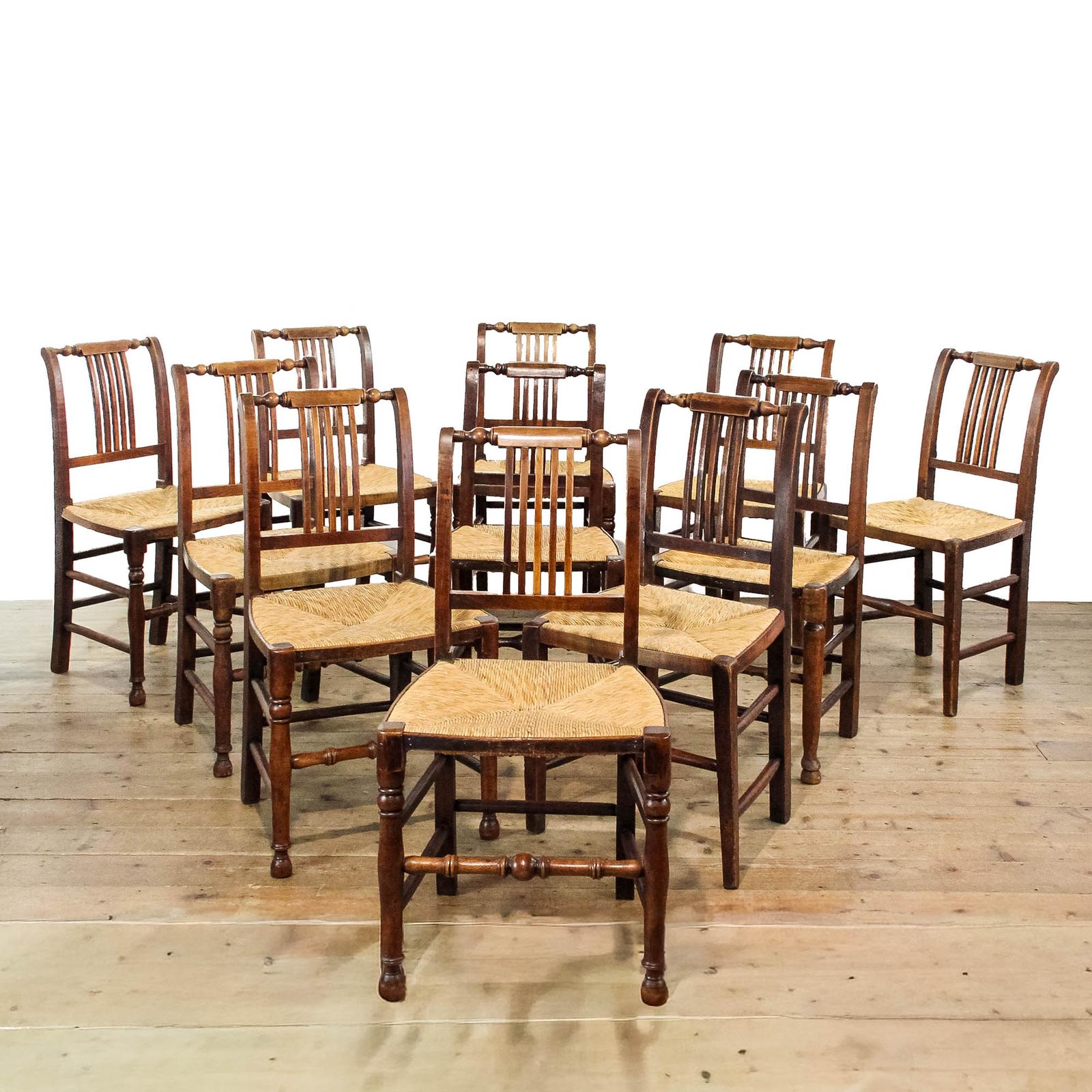 Harlequin Set of Eleven Georgian Dining Chairs (1 of 11)