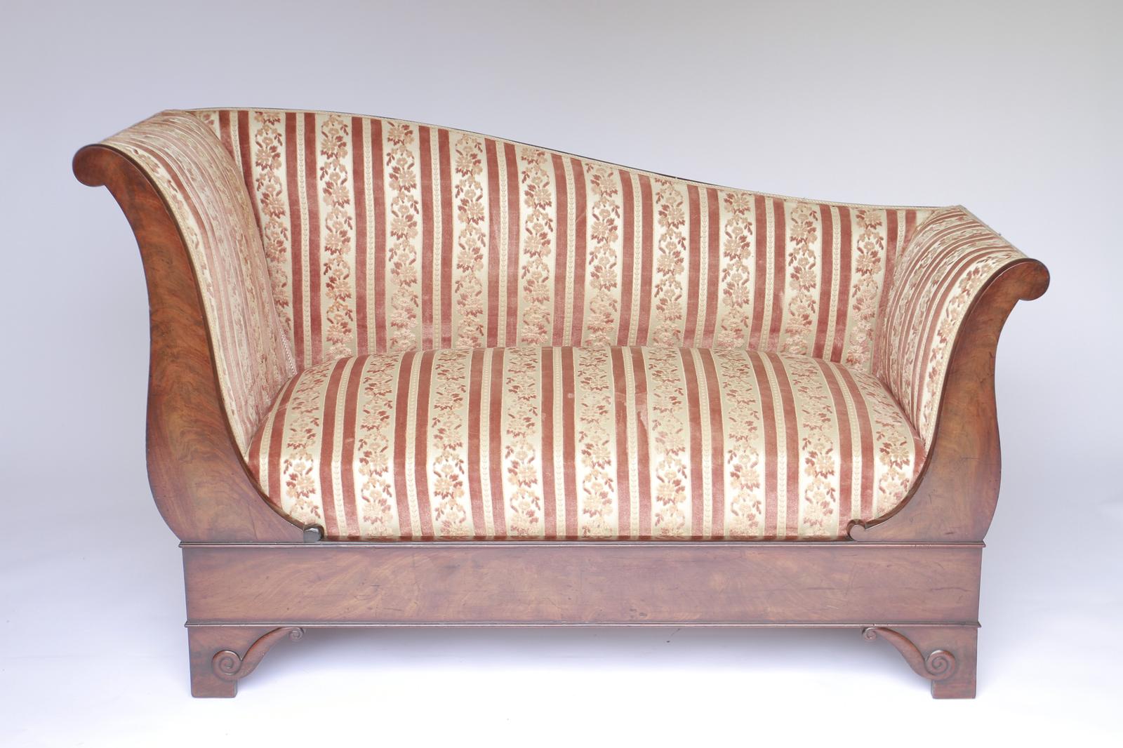 Mahogany Small French Settee Circa 1820s (1 of 6) Mahogany Small French Settee Circa 1820s (1 of 6)