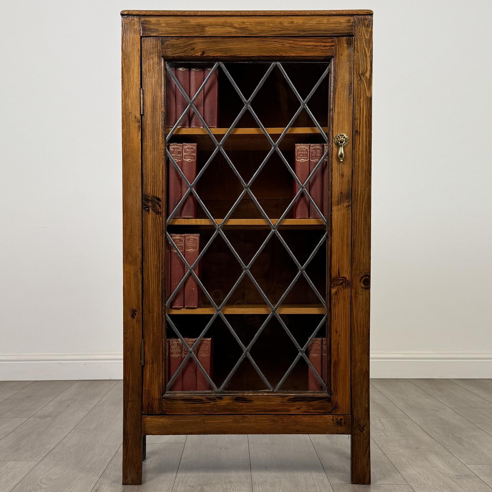 Vintage 20th Century Rustic Pine Display Cabinet (1 of 11)