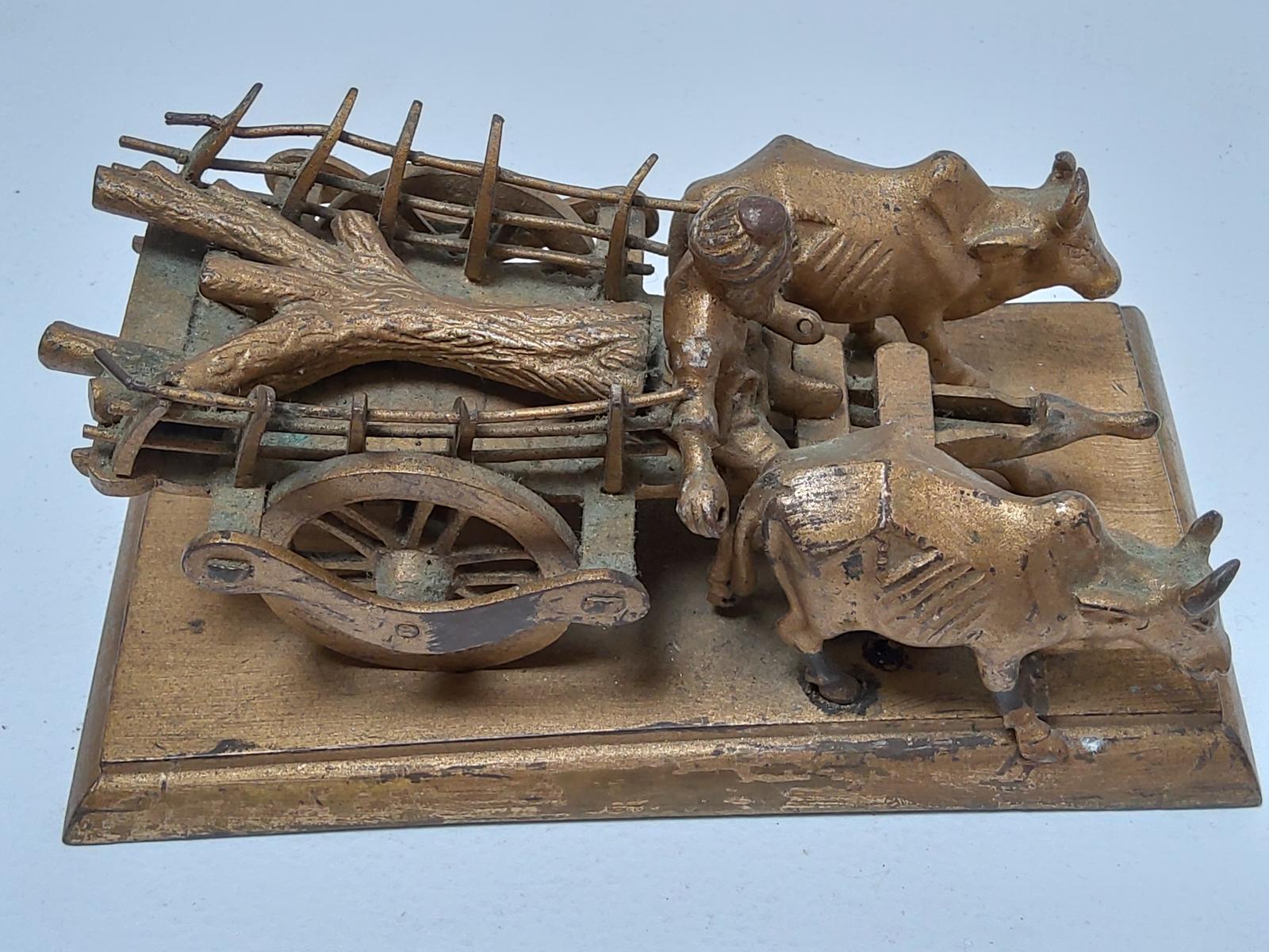 Bronze Model of an Indian Ox Cart (1 of 5)