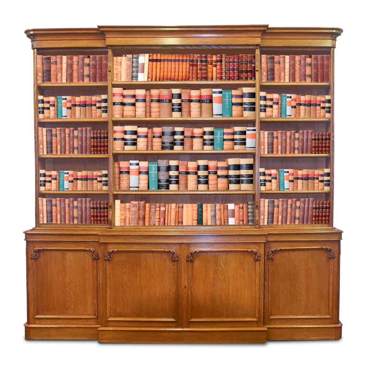 Victorian Breakfront Bookcase (1 of 10)