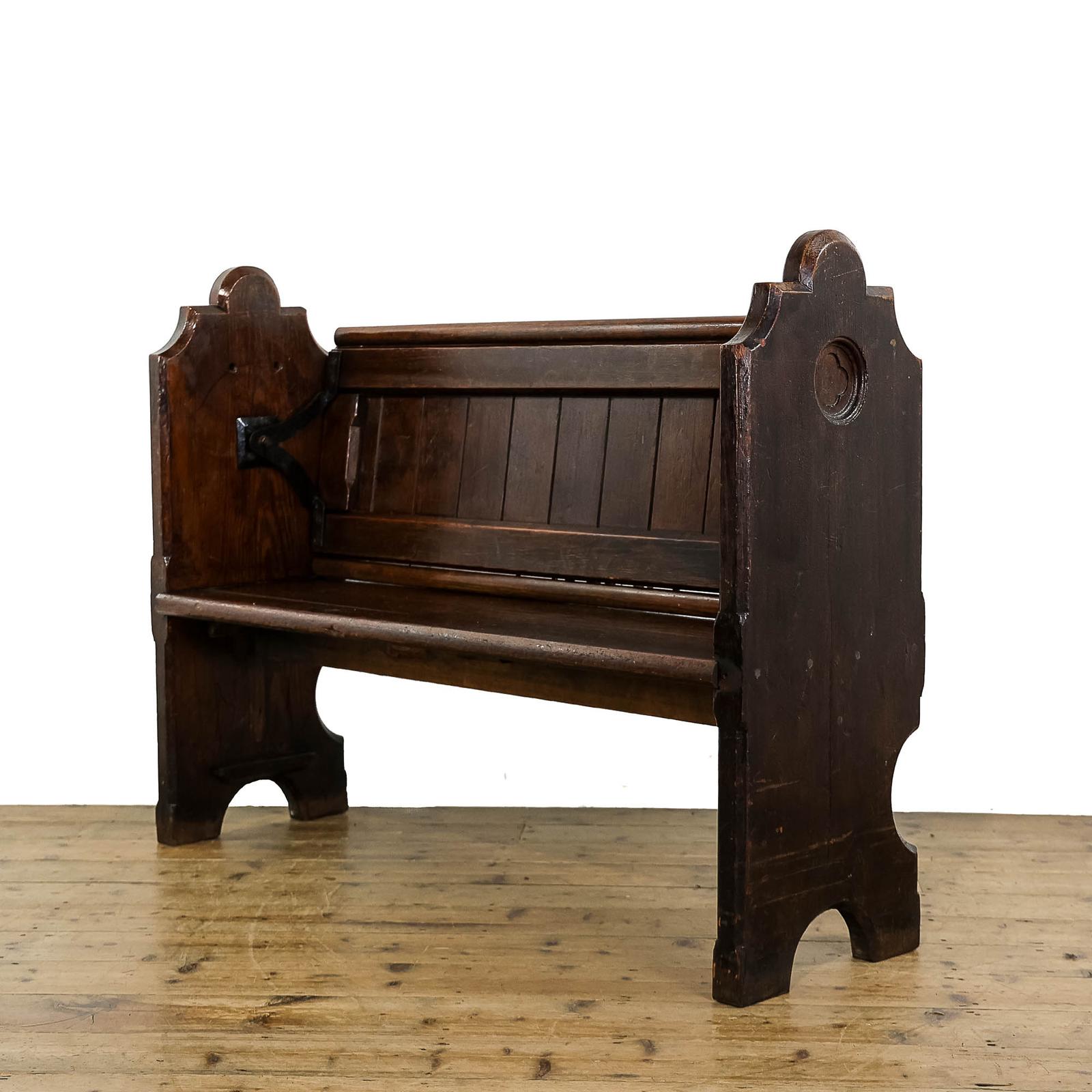 Antique Pitch Pine Flip Over Pew (1 of 7) Antique Pitch Pine Flip Over Pew (1 of 7)