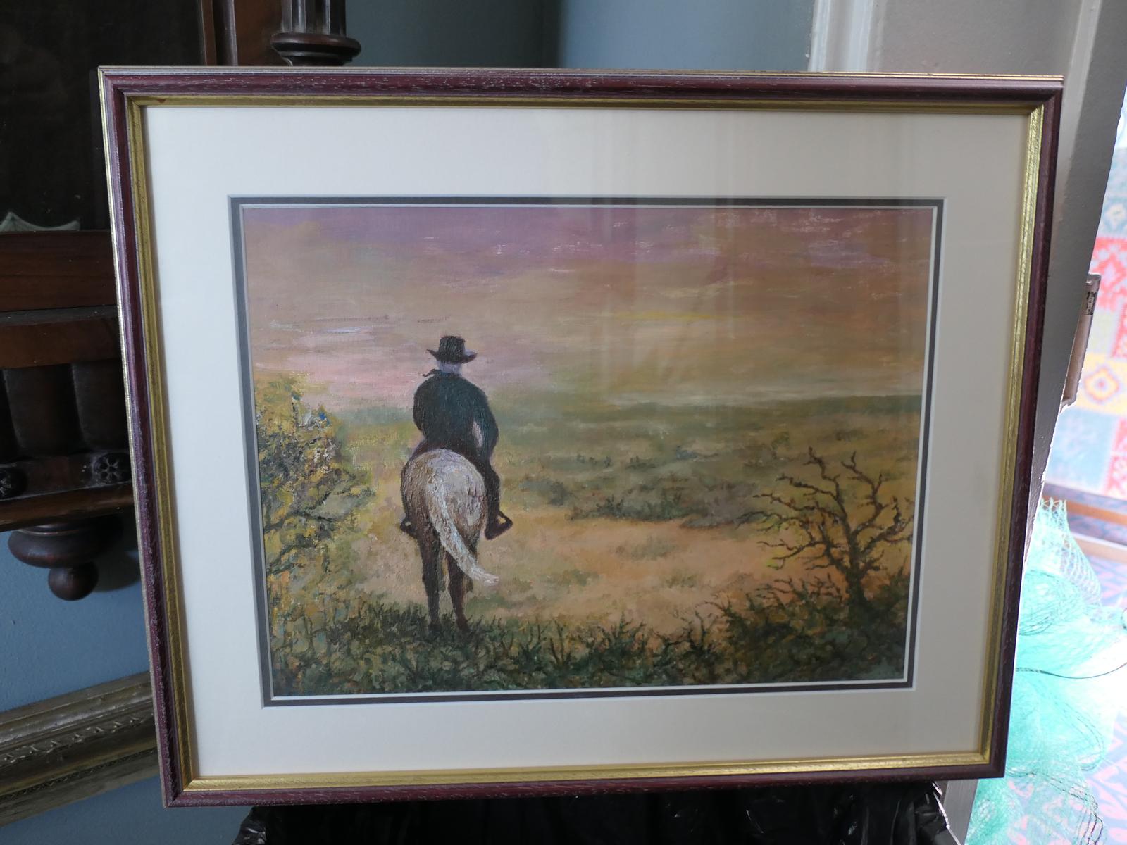 Oil Painting on Board “Prairie Rider” by Virginia Stirman (1 of 6) Oil Painting on Board “Prairie Rider” by Virginia Stirman (1 of 6)
