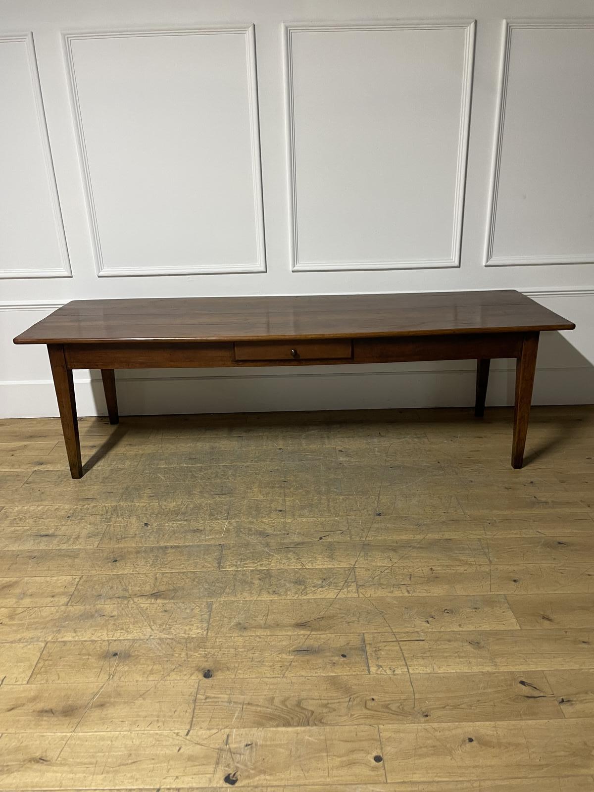 19th Century Cherrywood Farm Table 267 Cms (1 of 12)