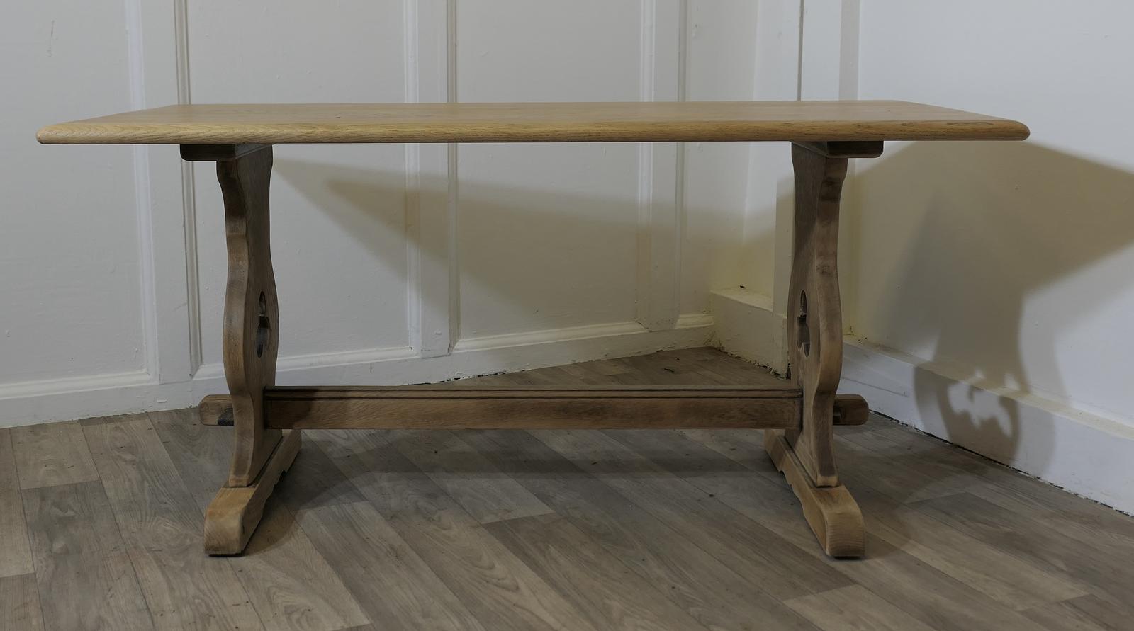 Good Farmhouse Coffee Table, Refectory Style in Golden Oak (1 of 6)