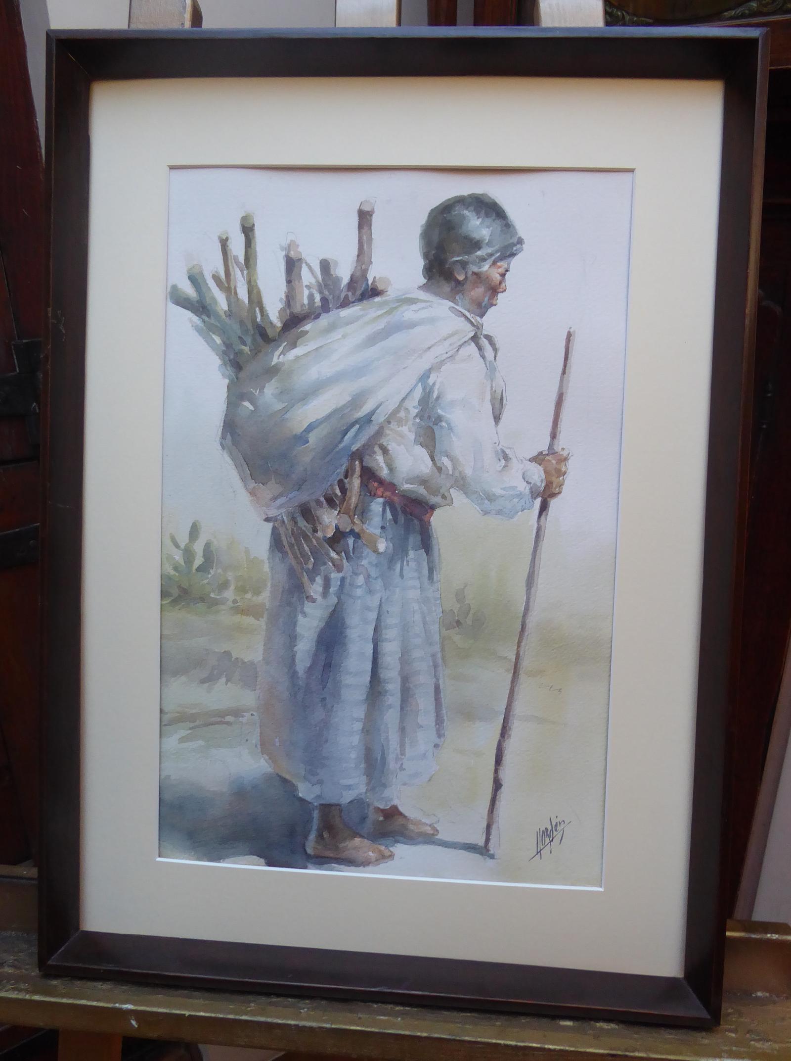 Watercolour The Traveller Signed (1 of 14)