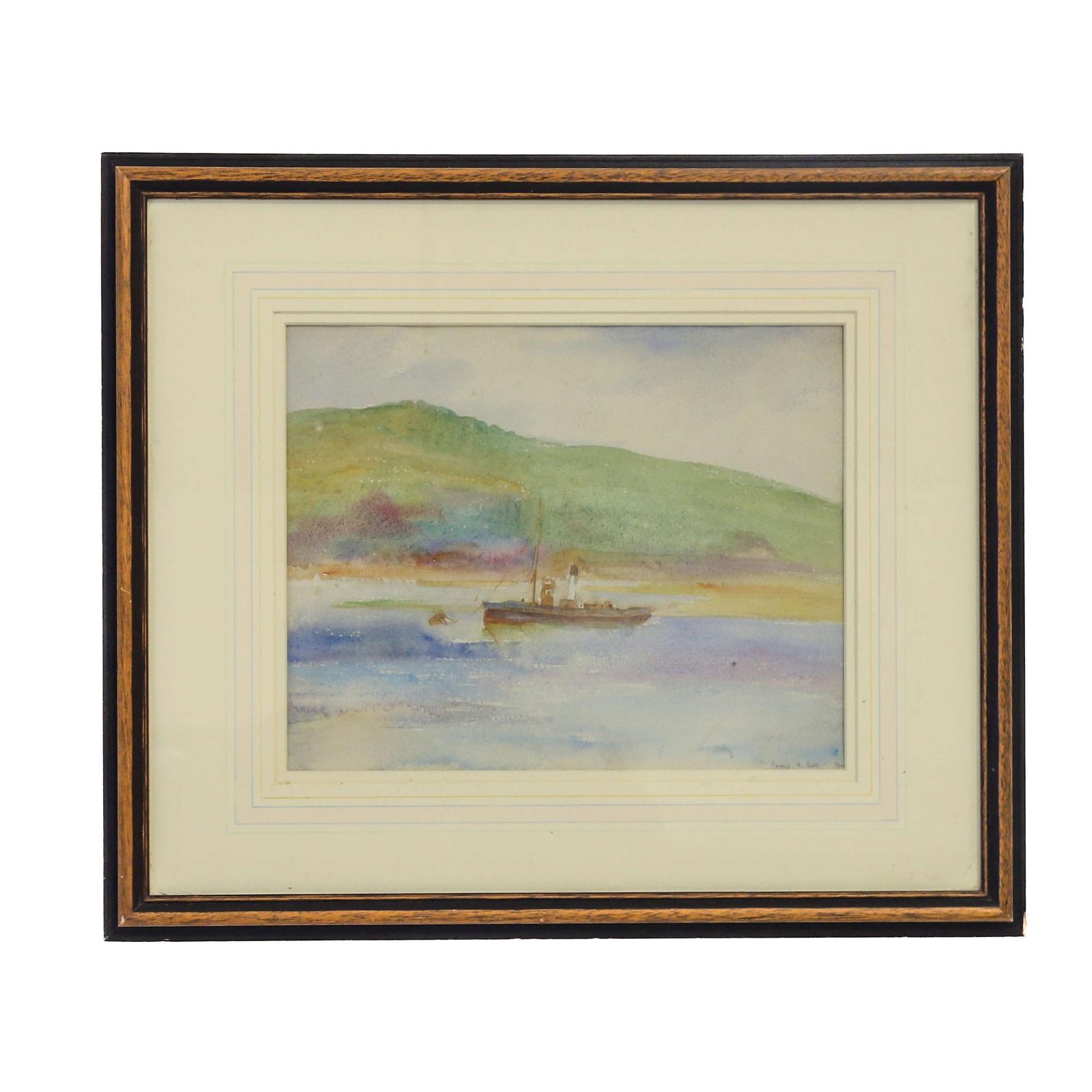 British Impressionist Watercolour Landscape Painting by Marcus Arthur Boss RA - 1920 (1 of 9)