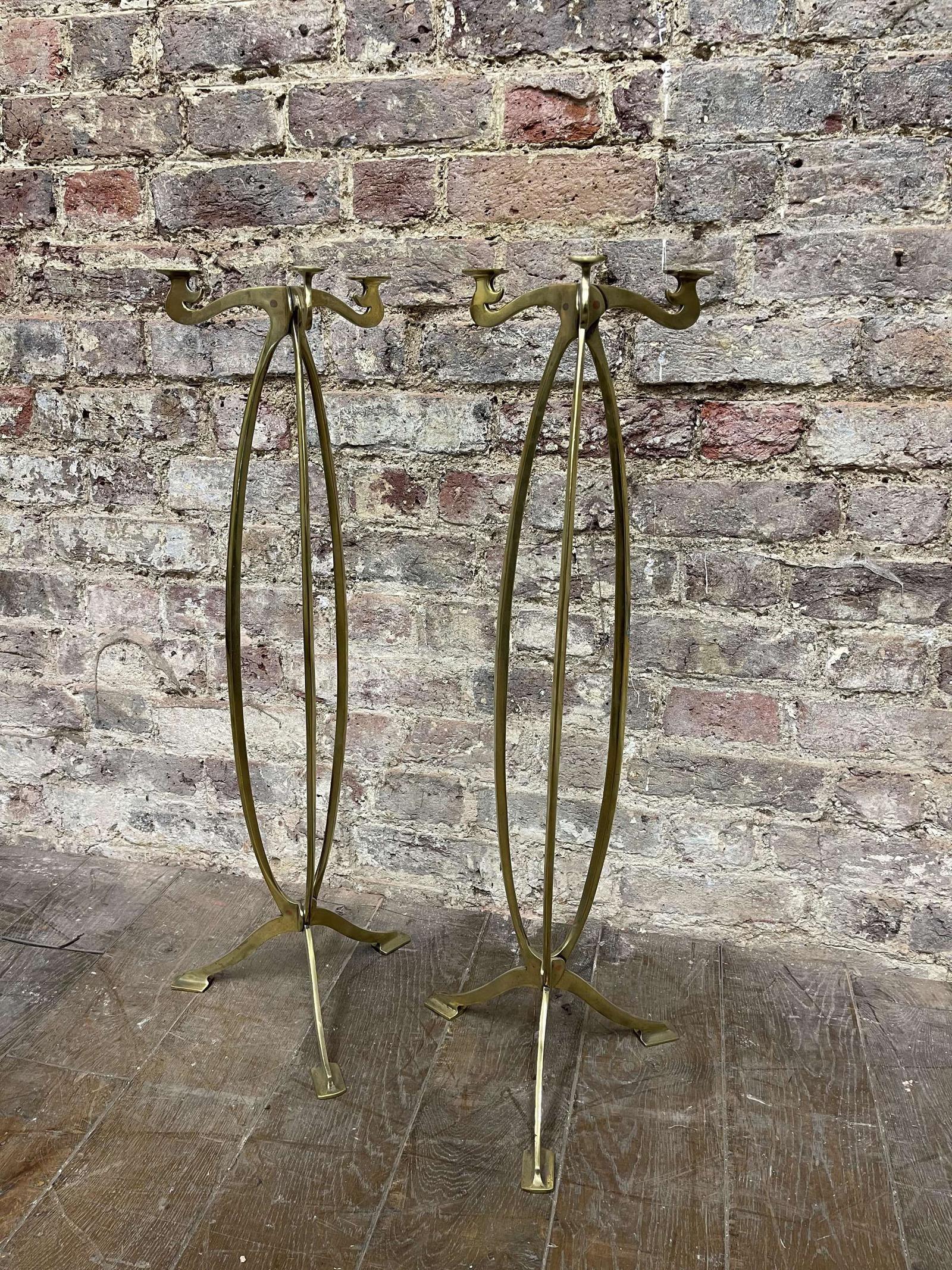 Bronze Art Noveau Bases (1 of 9)