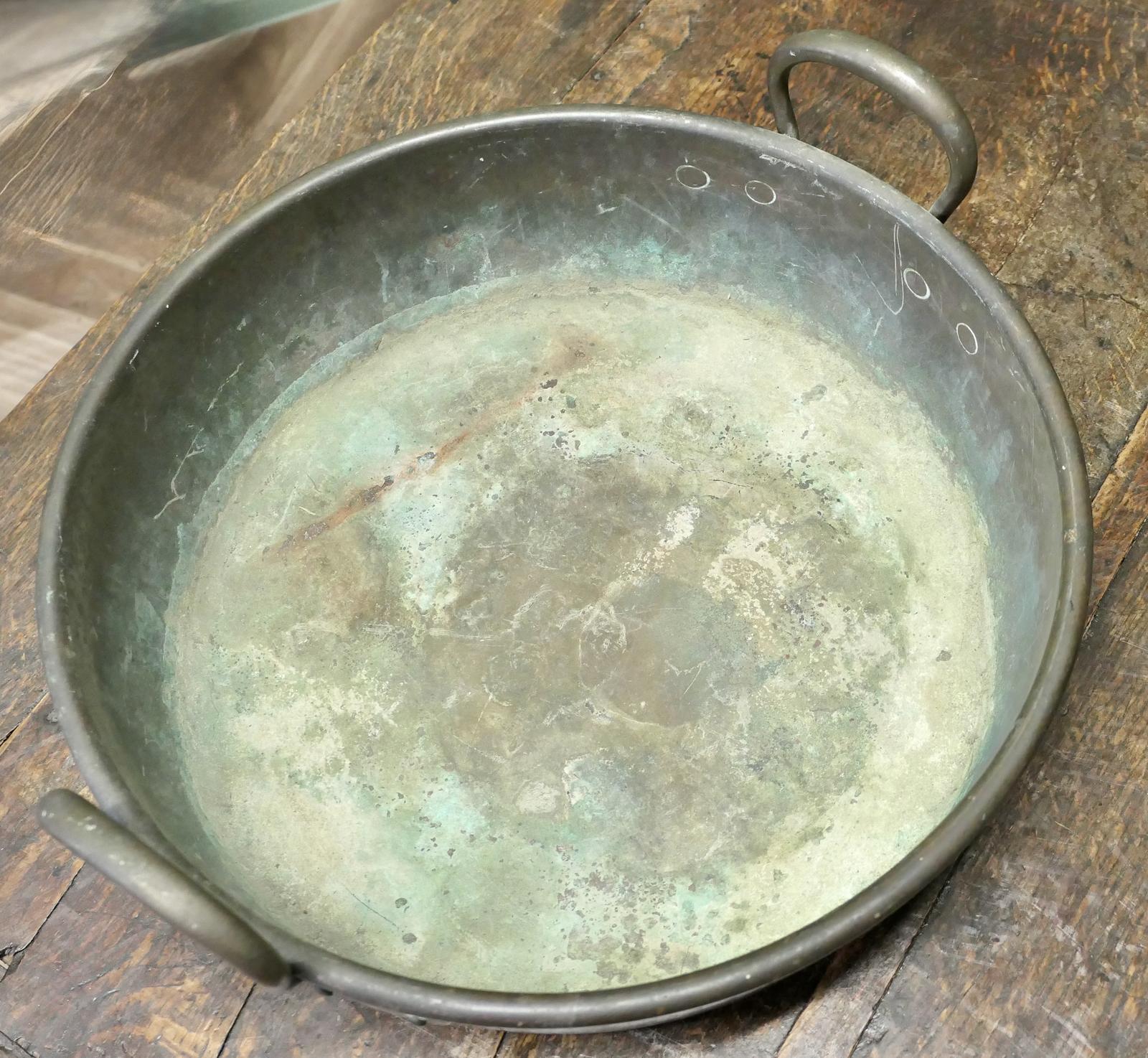 Heavy 19th Century Copper Preserving Pan (1 of 6)