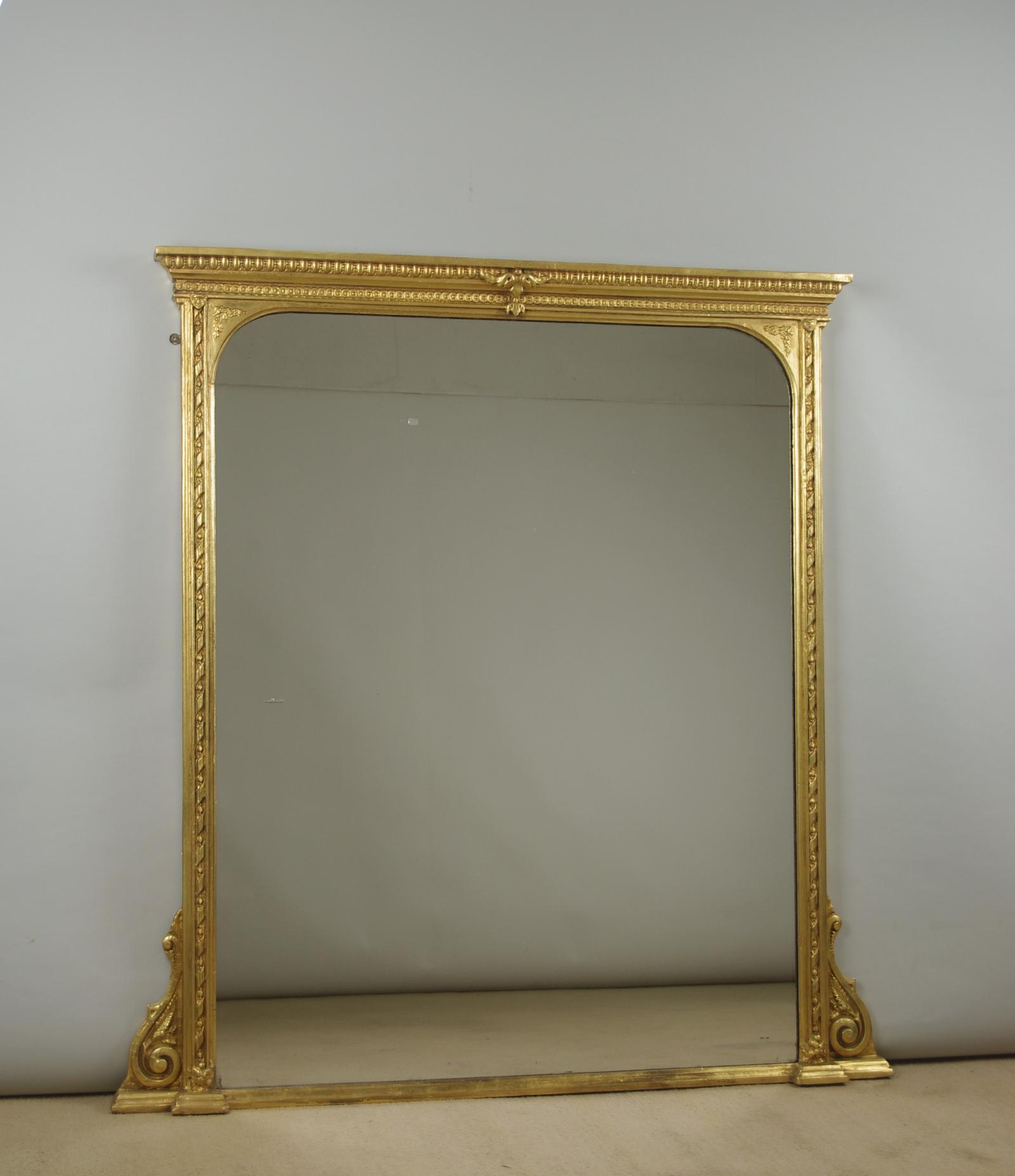 Victorian Gilt Overmantle Mirror (1 of 9) Victorian Gilt Overmantle Mirror (1 of 9)
