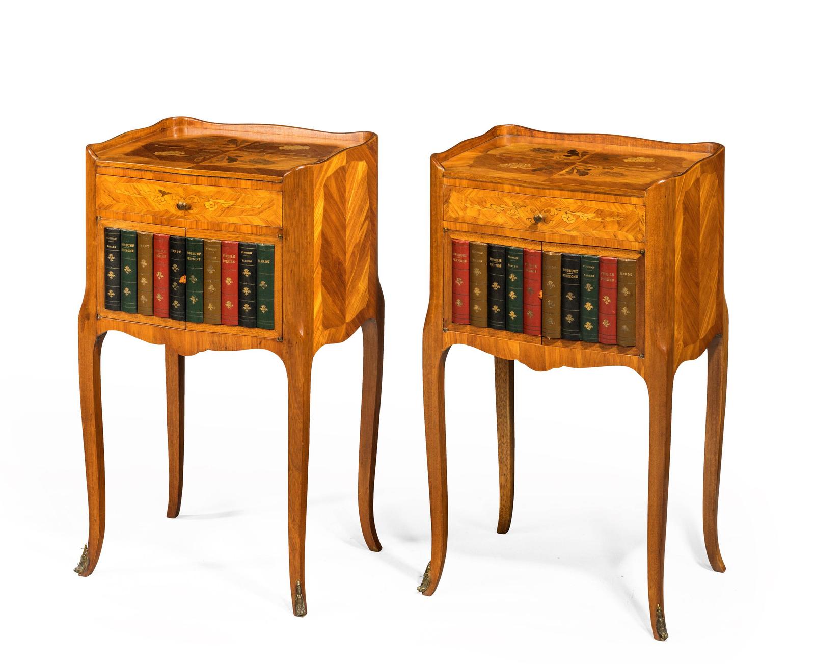 Pair of Late 19th Century Kingwood & Marquetry Night Cabinets (1 of 4) Pair of Late 19th Century Kingwood & Marquetry Night Cabinets (1 of 4)