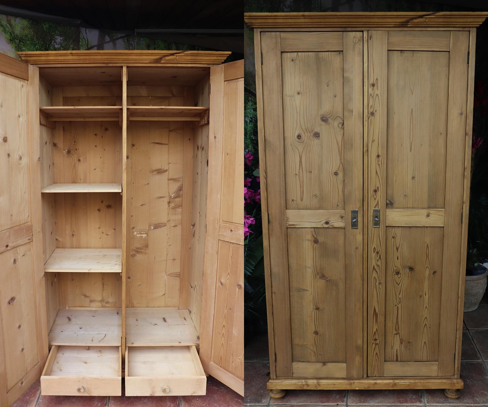Superb! Old Pine Wardrobe - Boot Room/ Hall/ Housekeepers Cupboard (1 of 13) Superb! Old Pine Wardrobe - Boot Room/ Hall/ Housekeepers Cupboard (1 of 13)