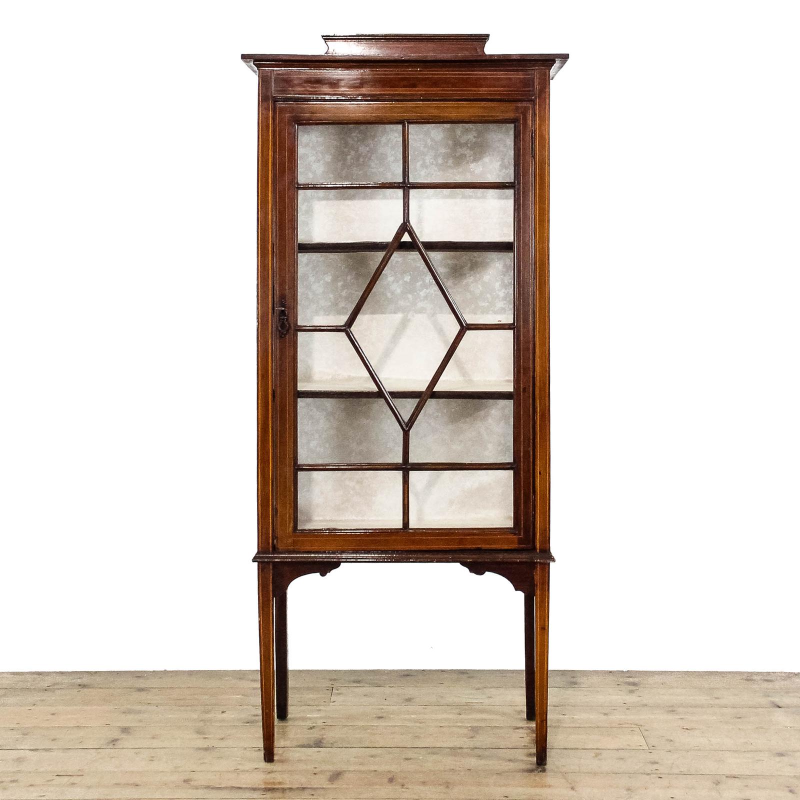 Antique Edward Mahogany Inlaid Display Cabinet (1 of 13)