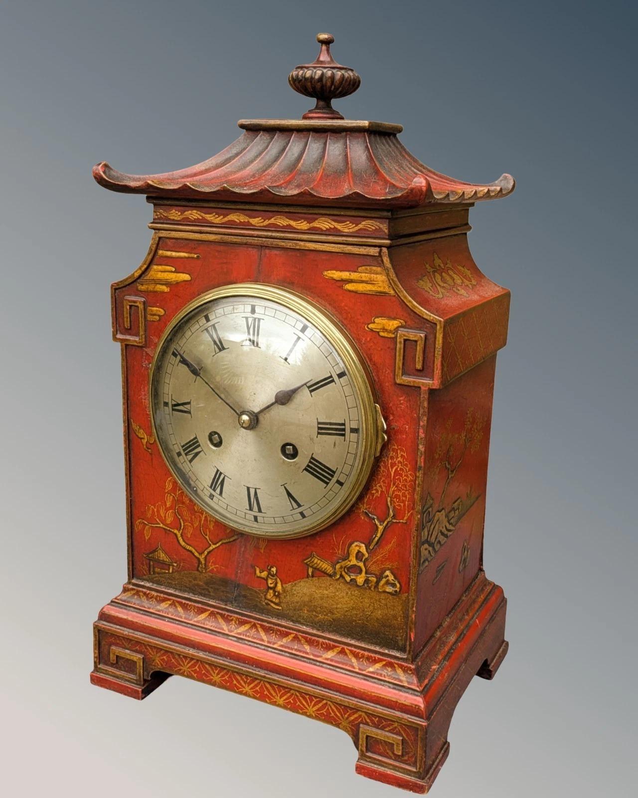 Chinese Chinoiserie Pagoda Style Bracket Clock (1 of 12) Chinese Chinoiserie Pagoda Style Bracket Clock (1 of 12)