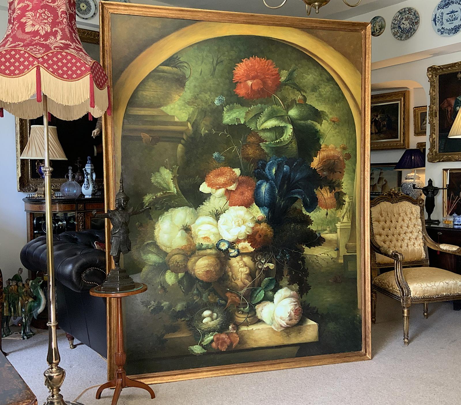 7ft Tall Still Life Oil Painting Dutch Floral Old Master 18th Century Style Antique (1 of 20) 7ft Tall Still Life Oil Painting Dutch Floral Old Master 18th Century Style Antique (1 of 20)