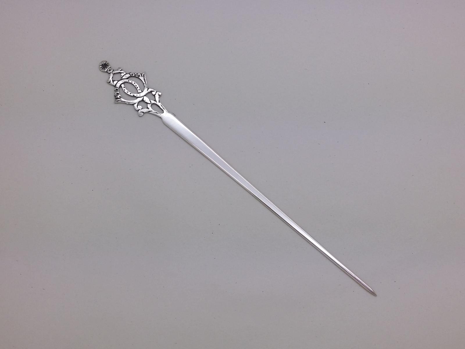 Italian c.1960 Continental Silver Letter Opener by Bruno Bausi of Florence (1 of 9)