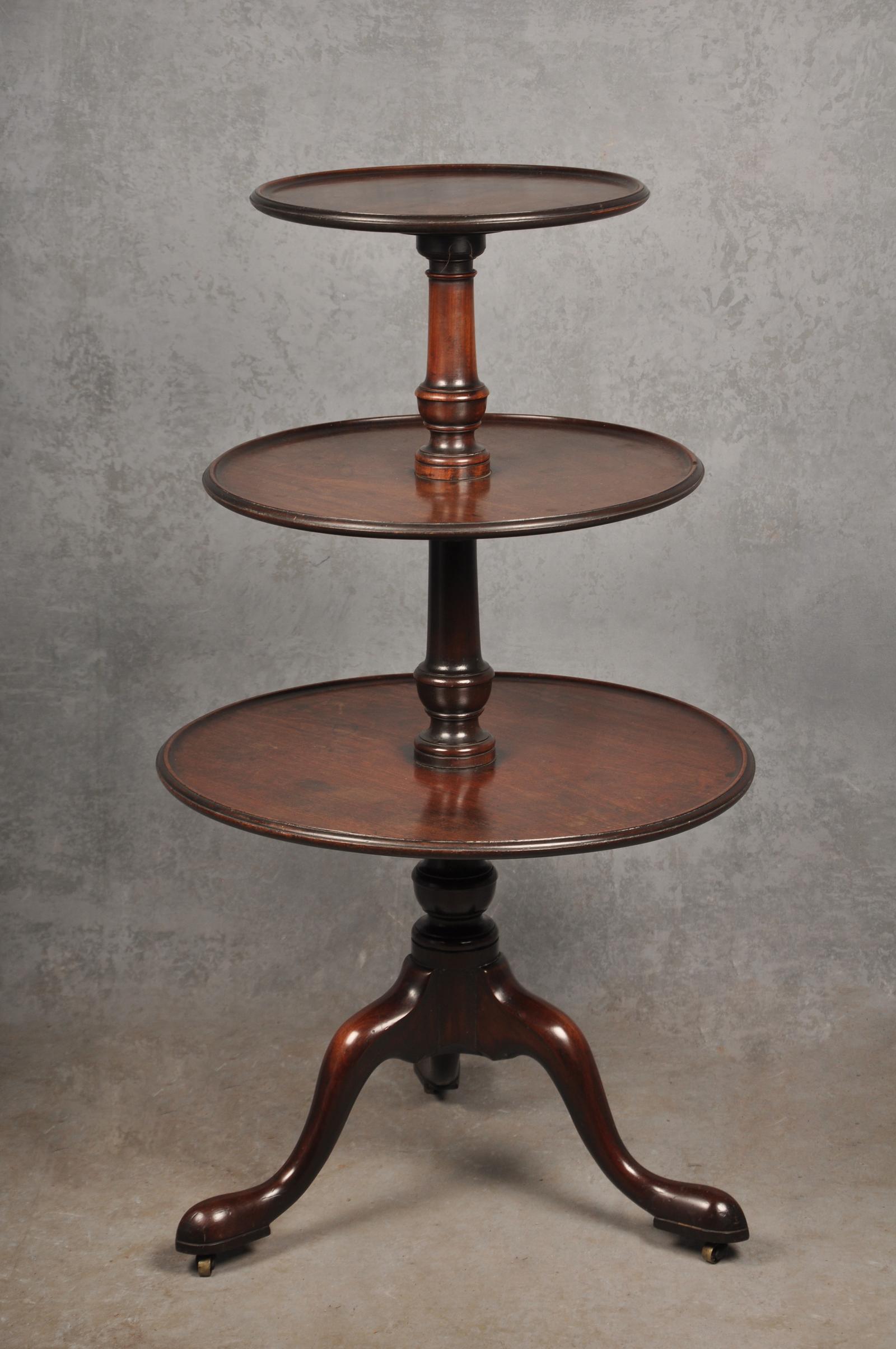 18th Century Mahogany Dumbwaiter (1 of 10)