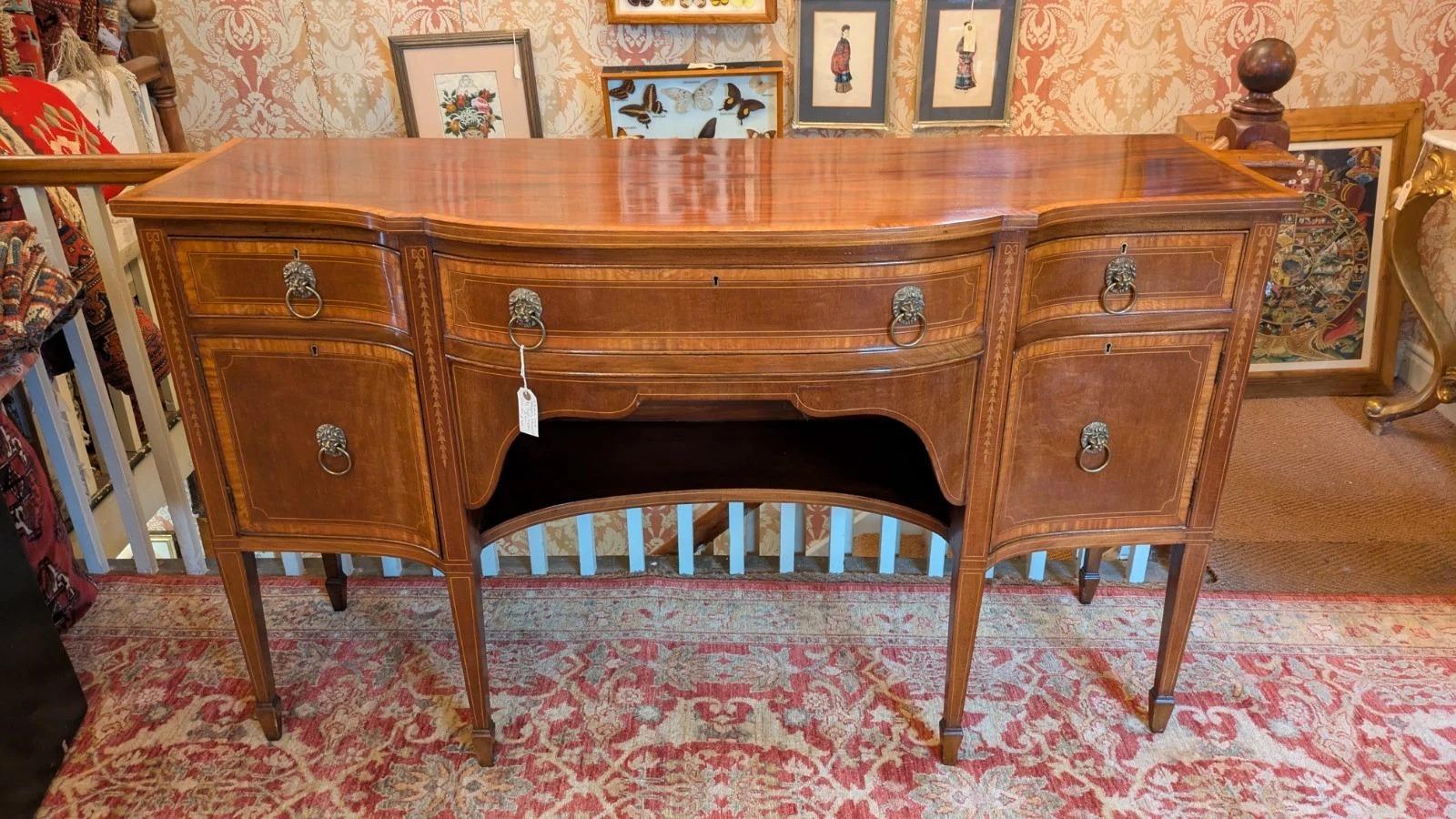 Fine Quality 19th Century Inlaid Mahogany Side Cabinet (1 of 8) Fine Quality 19th Century Inlaid Mahogany Side Cabinet (1 of 8)