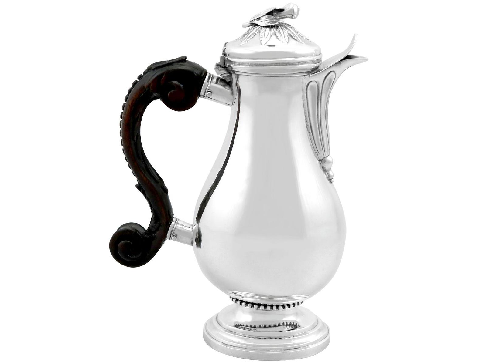 Antique Swiss Silver Coffee Jug Circa 1760 (1 of 9)