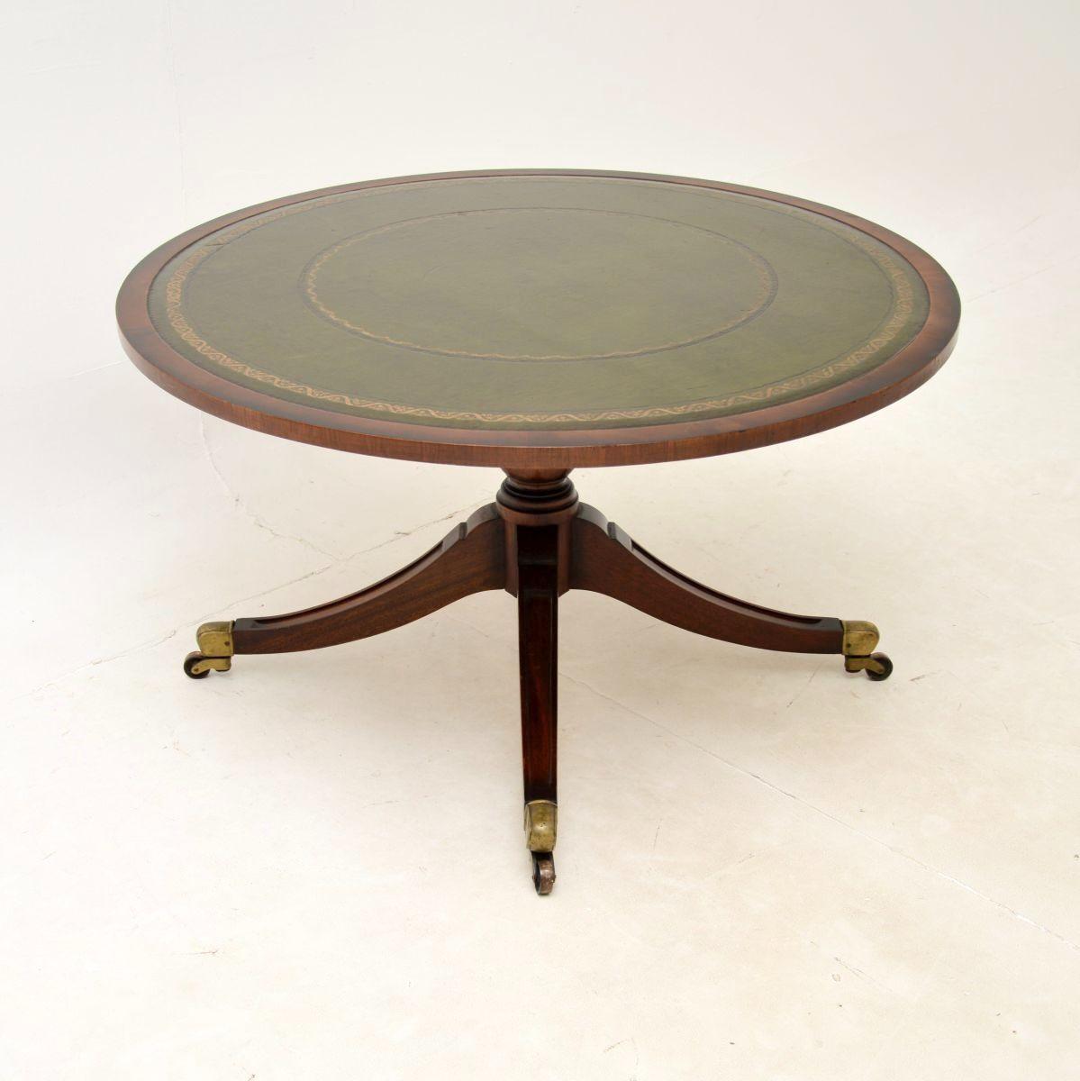 Antique Regency Style Mahogany and Leather Coffee Table (1 of 6) Antique Regency Style Mahogany and Leather Coffee Table (1 of 6)