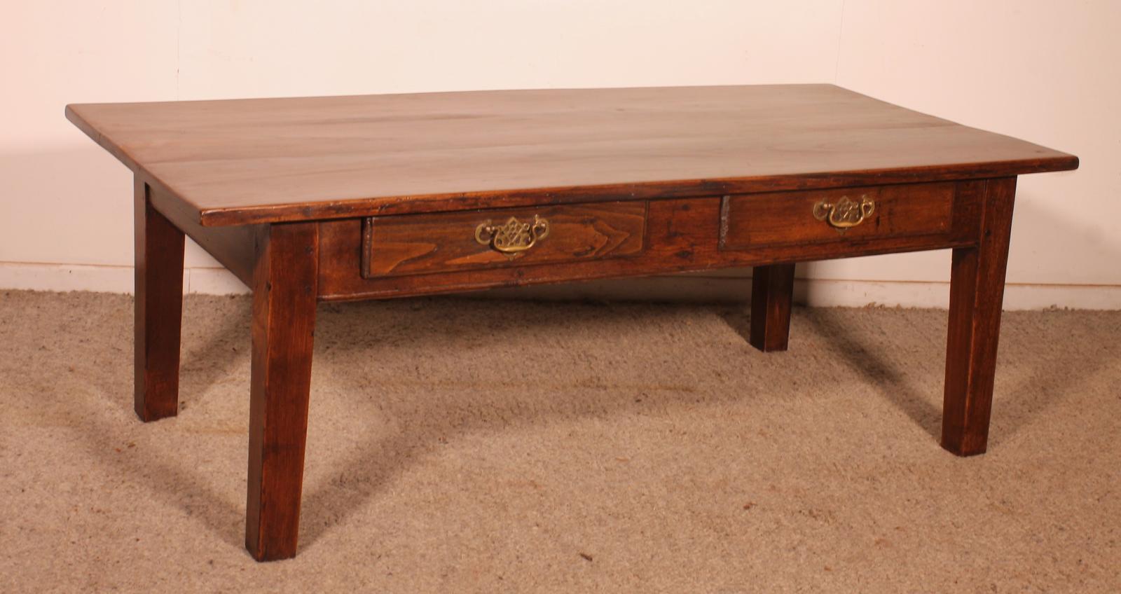 French Chestnut Coffee Table - 19th Century (1 of 10) French Chestnut Coffee Table - 19th Century (1 of 10)