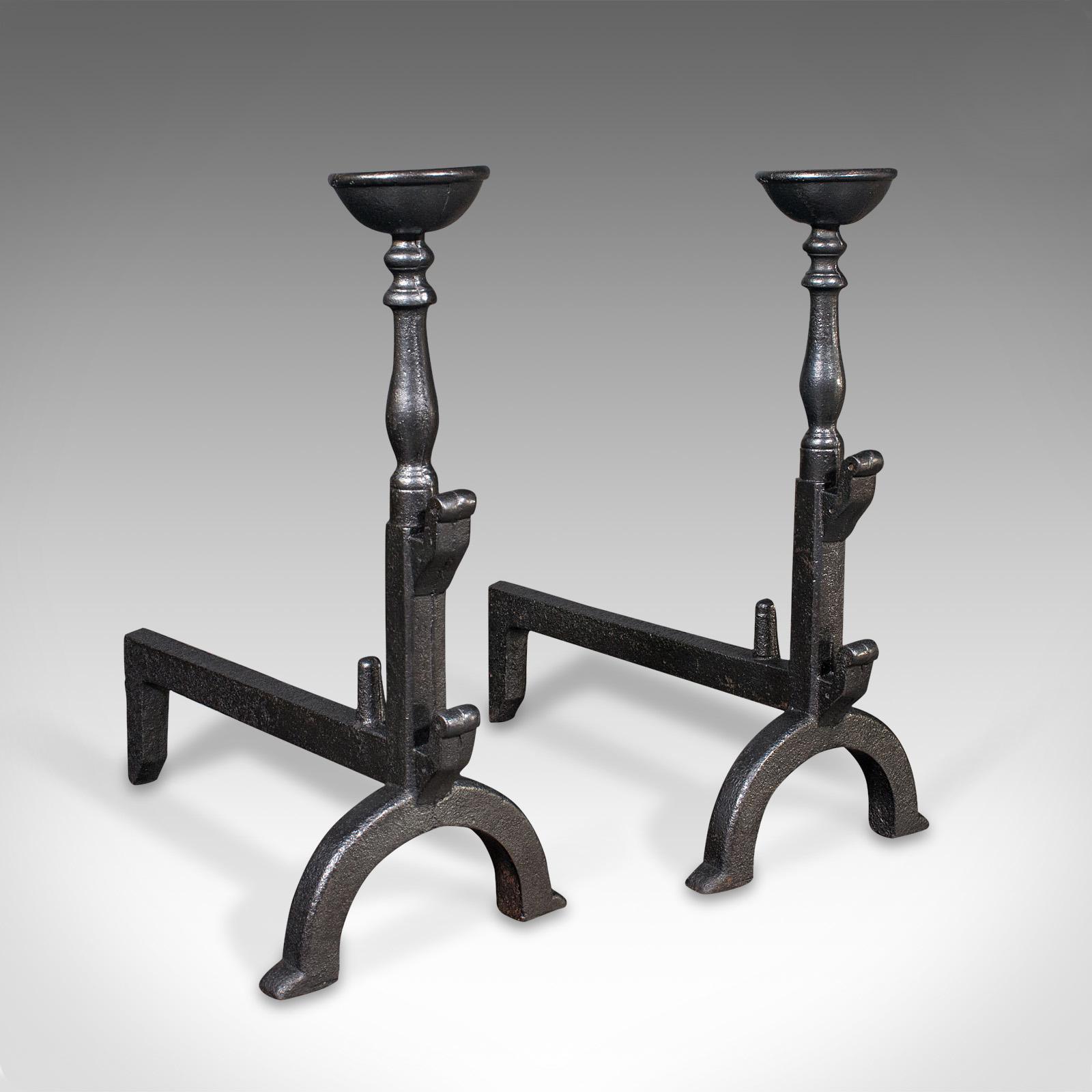 Pair of Large Antique Fire Dogs, English, Cast Iron, Fireplace Andiron, Victorian (1 of 9) Pair of Large Antique Fire Dogs, English, Cast Iron, Fireplace Andiron, Victorian (1 of 9)