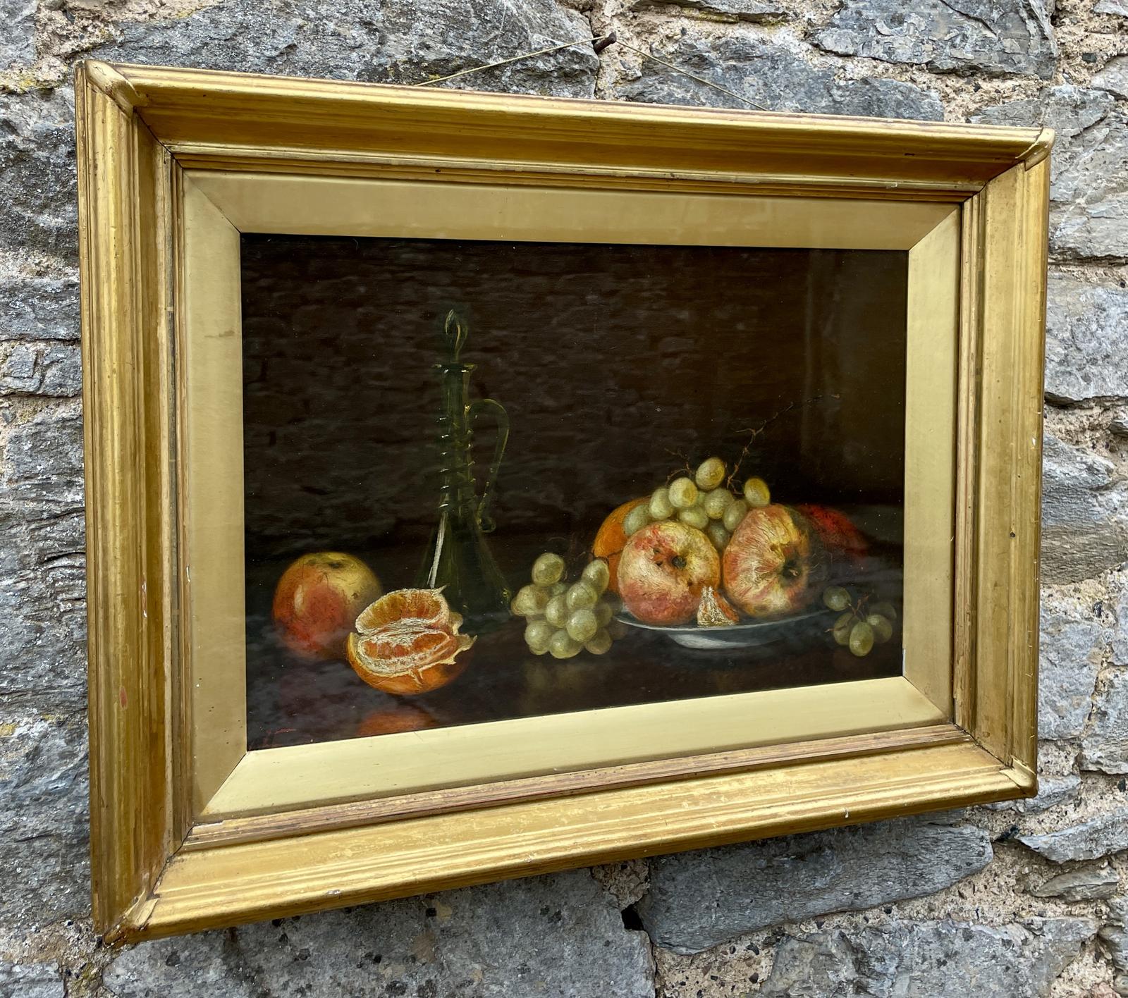 Victorian Oil on Canvas Still Life of Fruit (1 of 15)