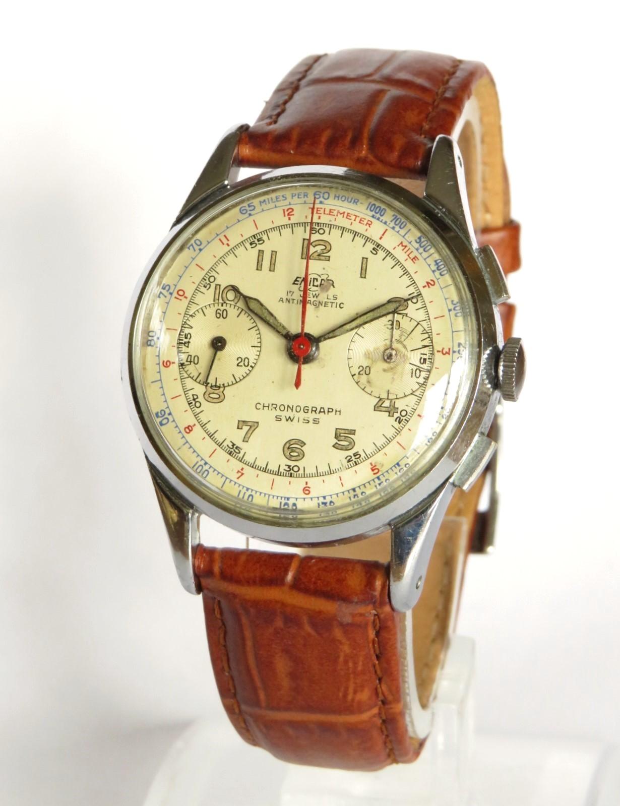 Watch: Gents Enicar 1005CH Chronograph / Wrist Watch Pre-sherpa (1 of 6) Watch: Gents Enicar 1005CH Chronograph / Wrist Watch Pre-sherpa (1 of 6)