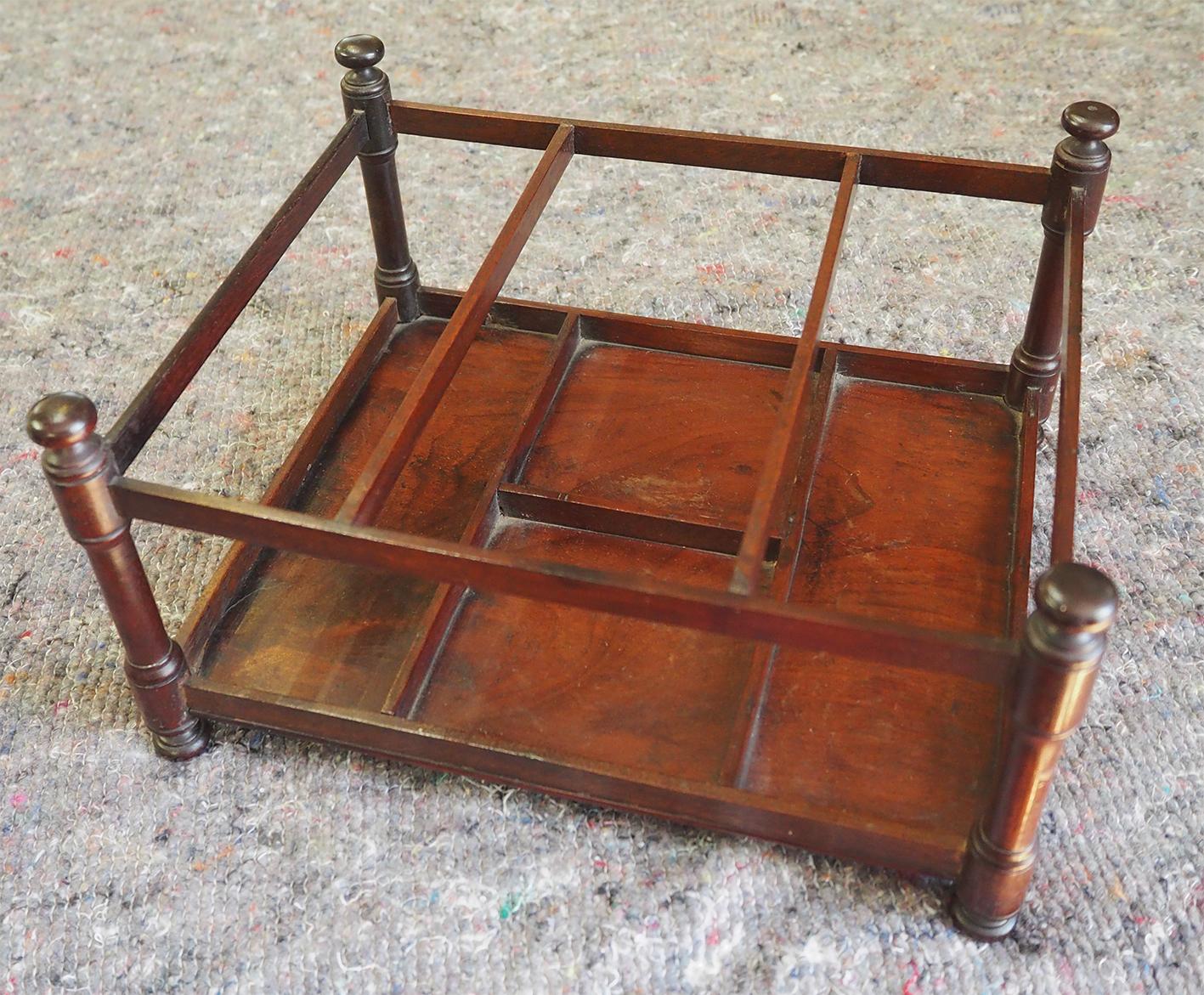 Rare Georgian Mahogany Decanter Holder (1 of 7)