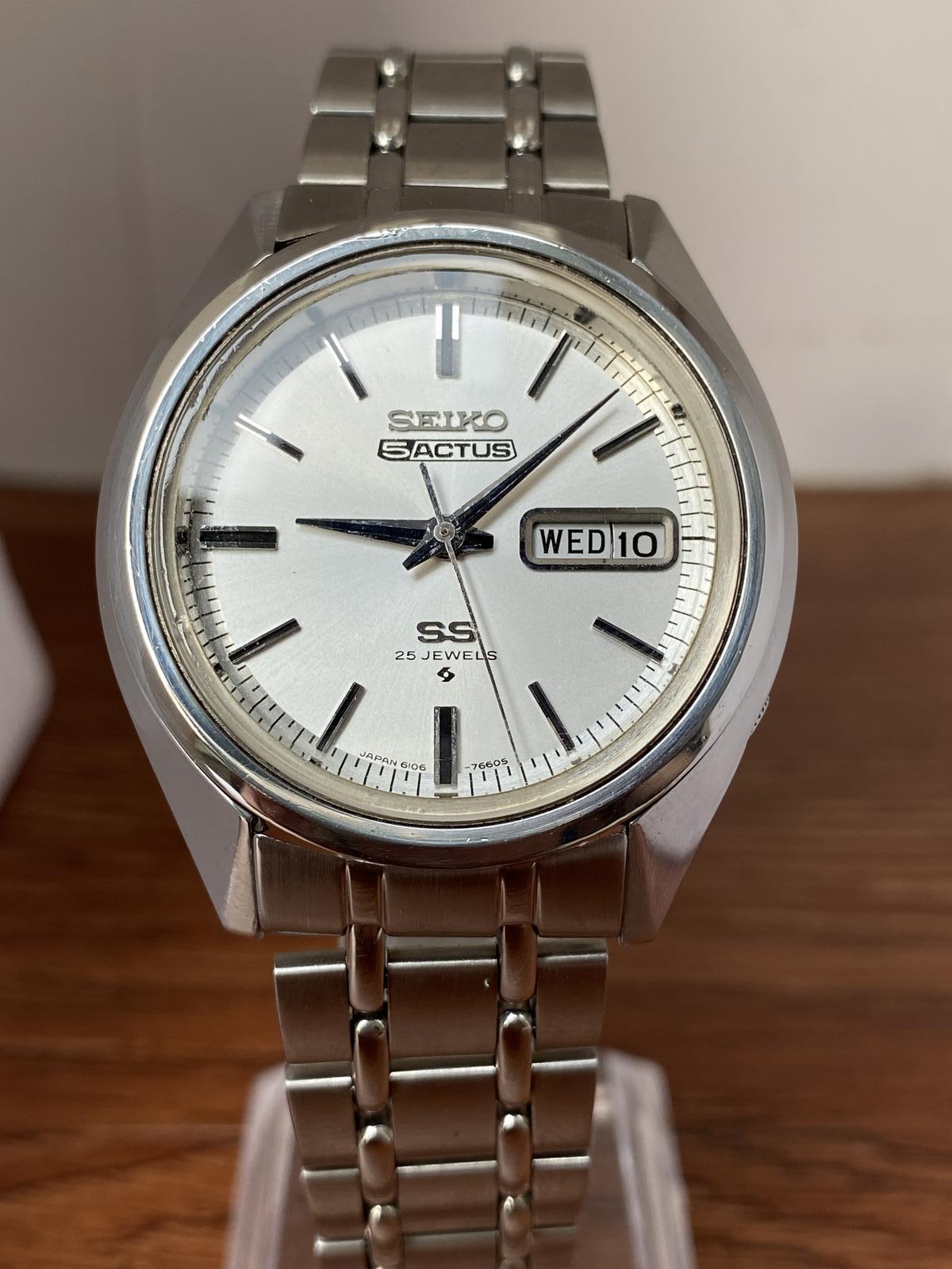 Vintage Seiko 5 SS Actus 6106-7510, Serviced, May 1973 (1 of 20) Vintage Seiko 5 SS Actus 6106-7510, Serviced, May 1973 (1 of 20)