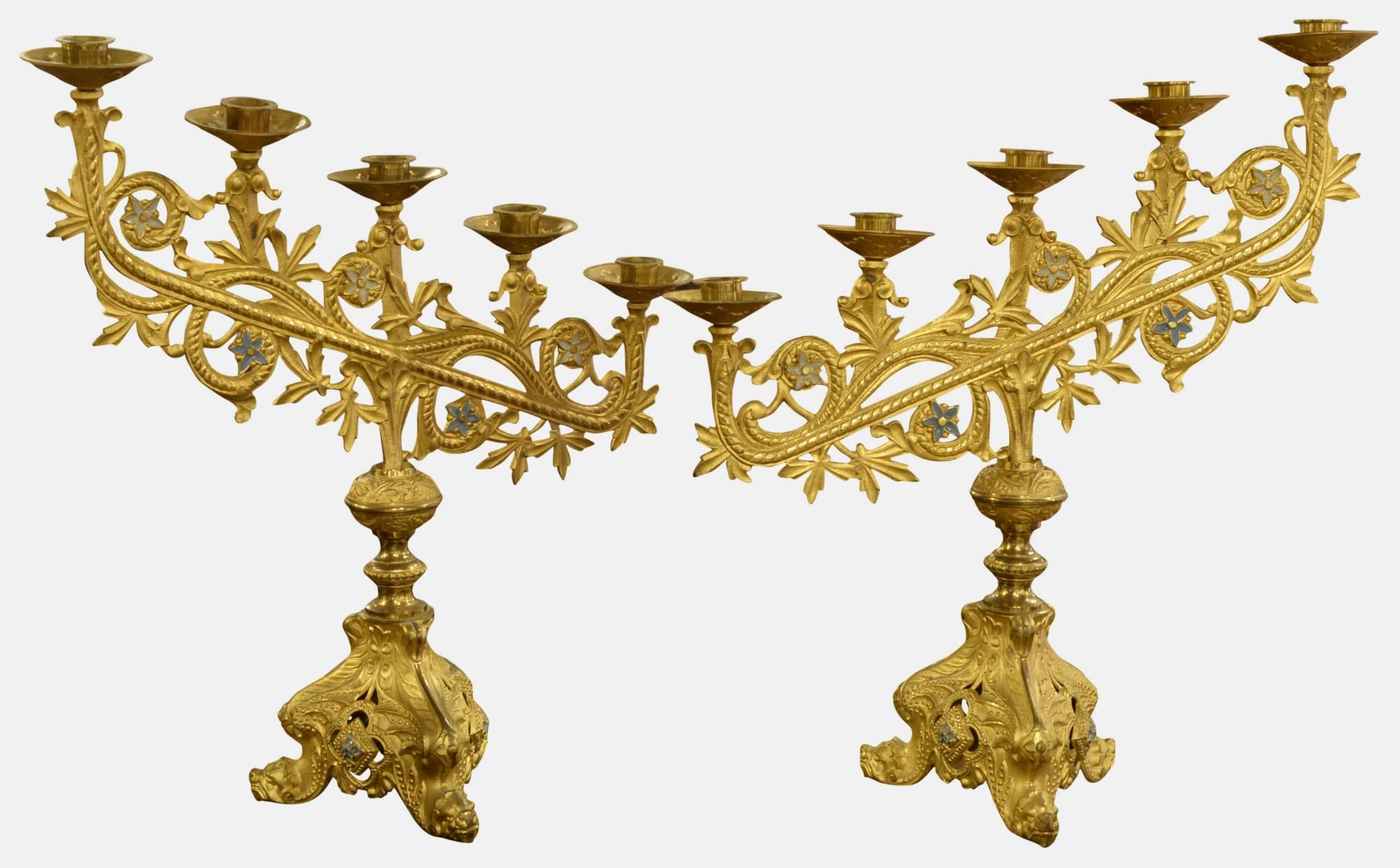 Pair of Ormolu Candelabras c.1900 (1 of 1) Pair of Ormolu Candelabras c.1900 (1 of 1)