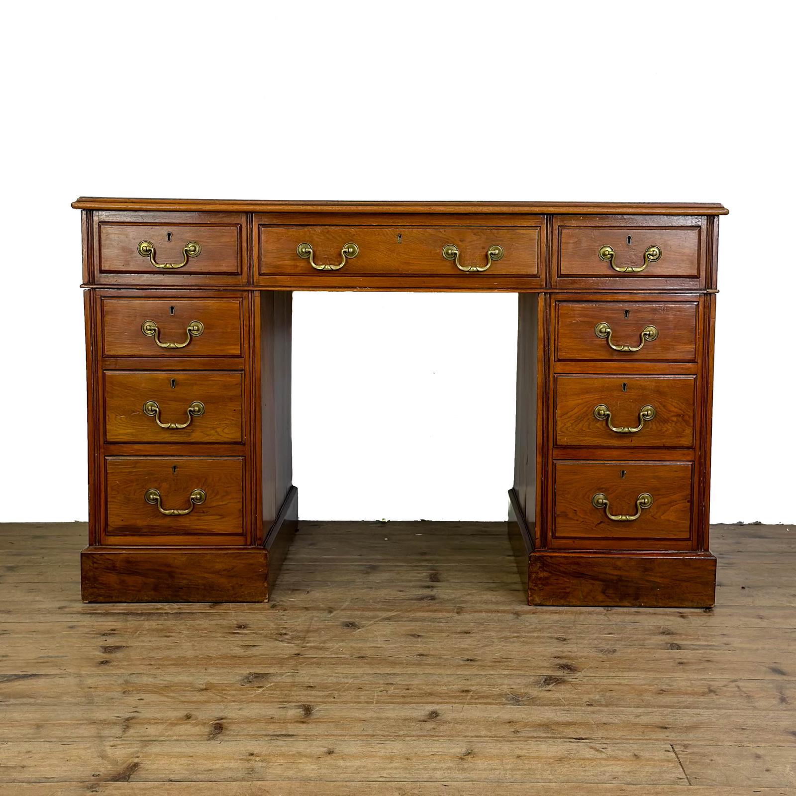 Antique Oak Pedestal Desk (1 of 8) Antique Oak Pedestal Desk (1 of 8)