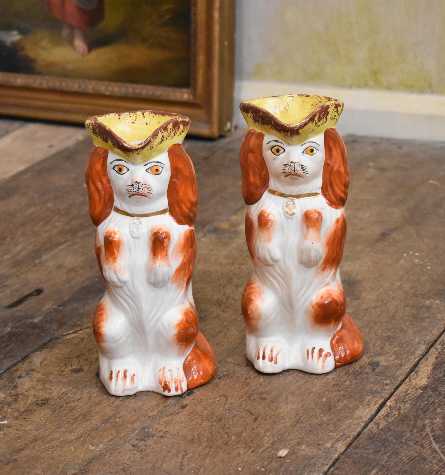Pair of Victorian Staffordshire Dog Toby Jugs (1 of 6) Pair of Victorian Staffordshire Dog Toby Jugs (1 of 6)