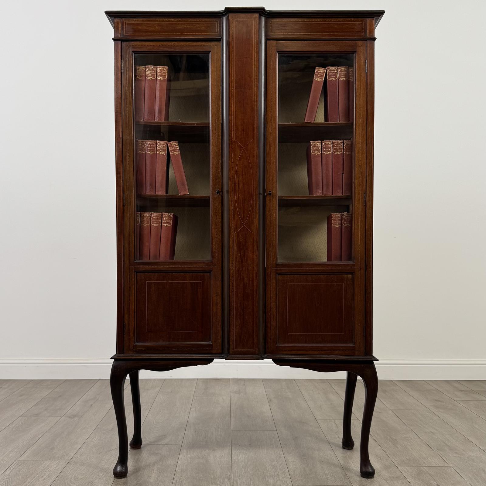 Antique 20th Century Glazed Display Cabinet In Mahogany (1 of 11)