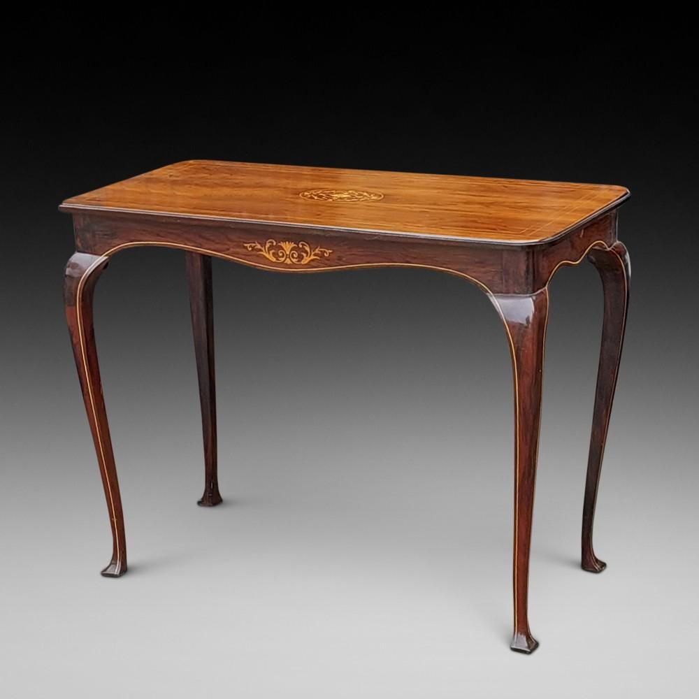 Edwardian Rosewood Hall Window Table (1 of 6) Edwardian Rosewood Hall Window Table (1 of 6)