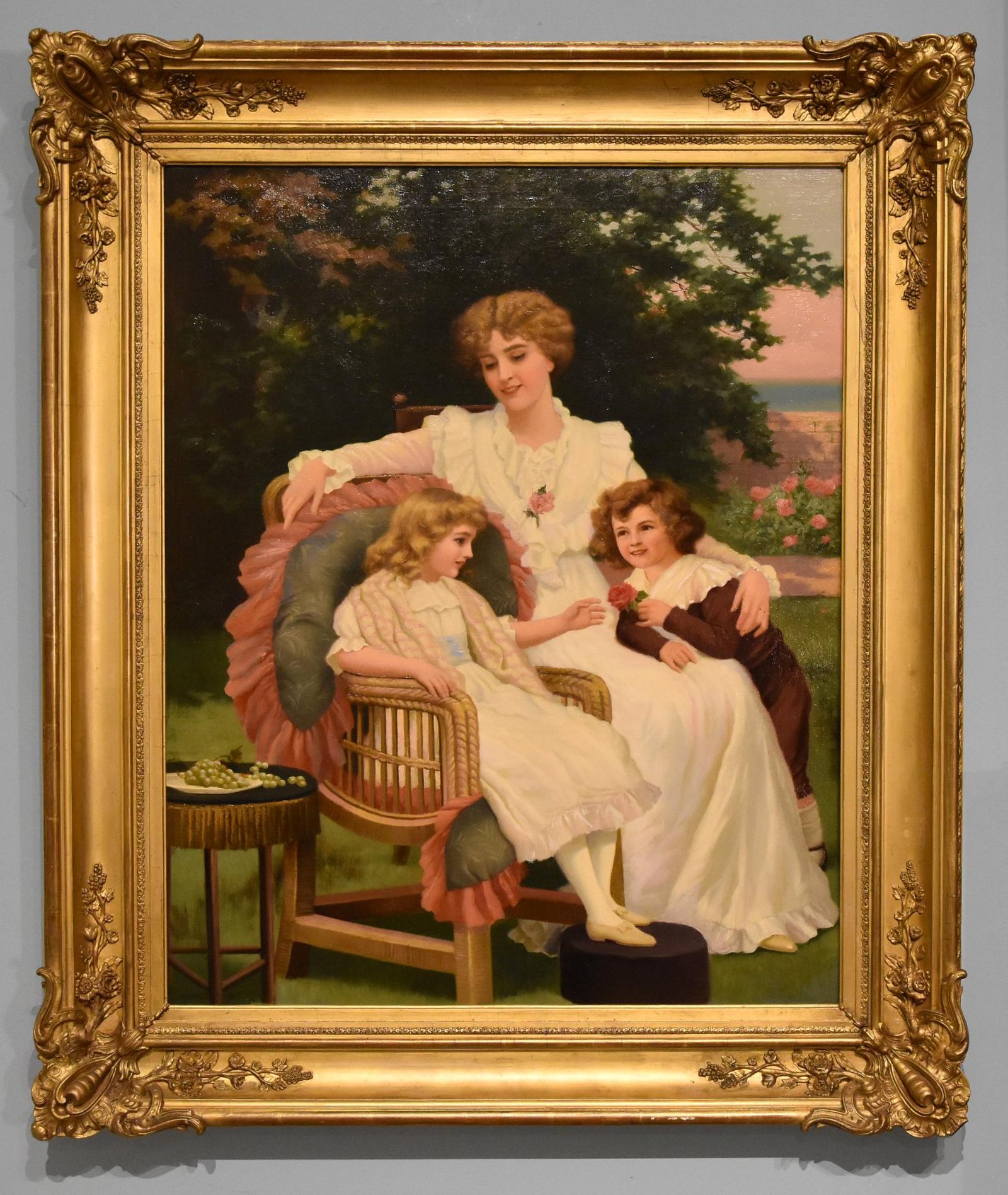 Oil Painting by Herbert Bland Sparks - Happy Families (1 of 7)