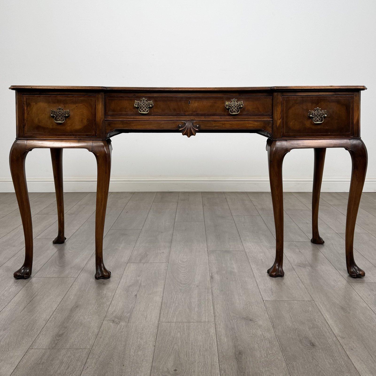 Antique Large Walnut Writing Desk | Queen Anne Style Cabriole Legs | AF-6741 (1 of 11) Antique Large Walnut Writing Desk | Queen Anne Style Cabriole Legs | AF-6741 (1 of 11)