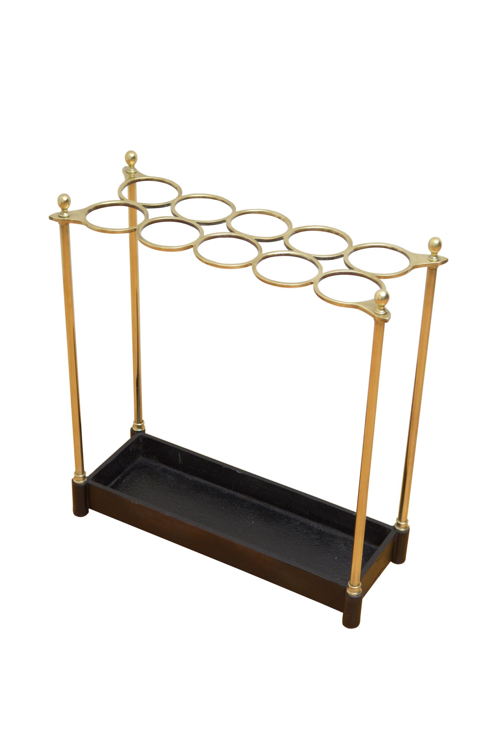 Large 19th Century Brass Umbrella Stand with Decorative Ball Finials (1 of 10) Large 19th Century Brass Umbrella Stand with Decorative Ball Finials (1 of 10)