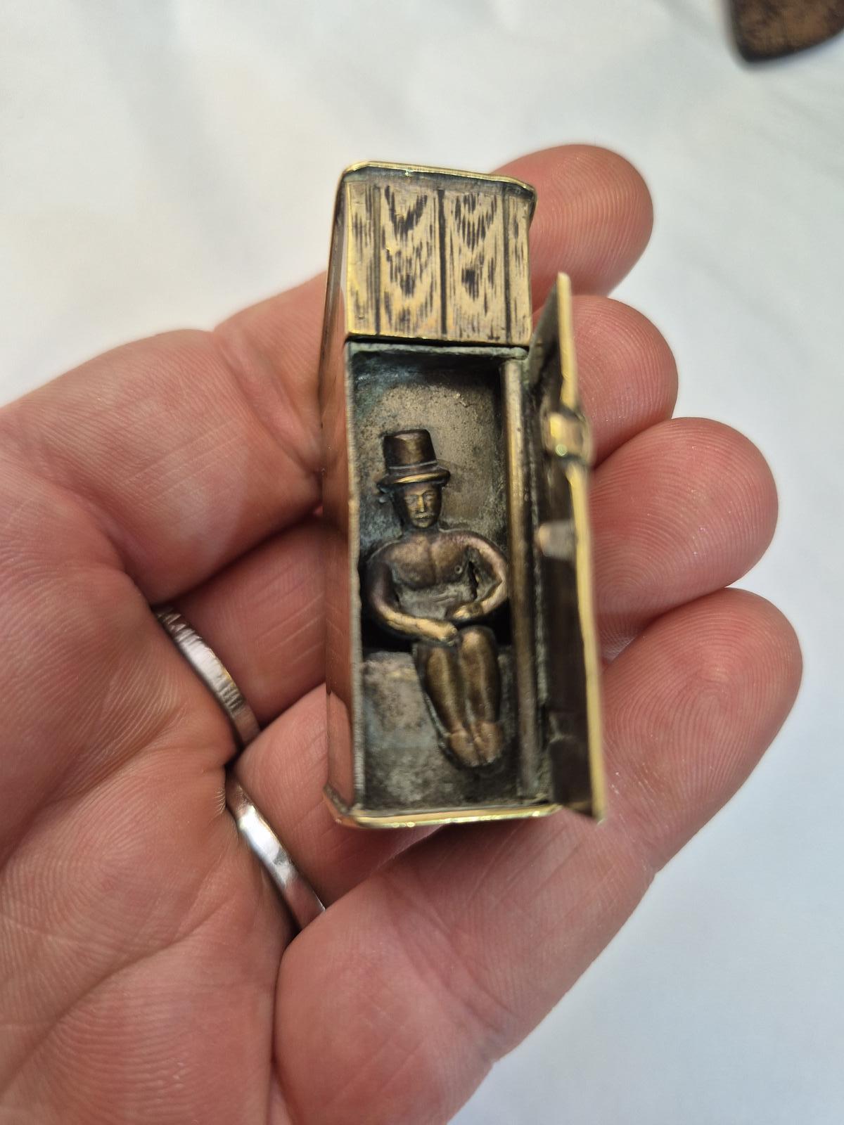 Victorian Novelty Striker of Man in Toilet C1890 (1 of 7)