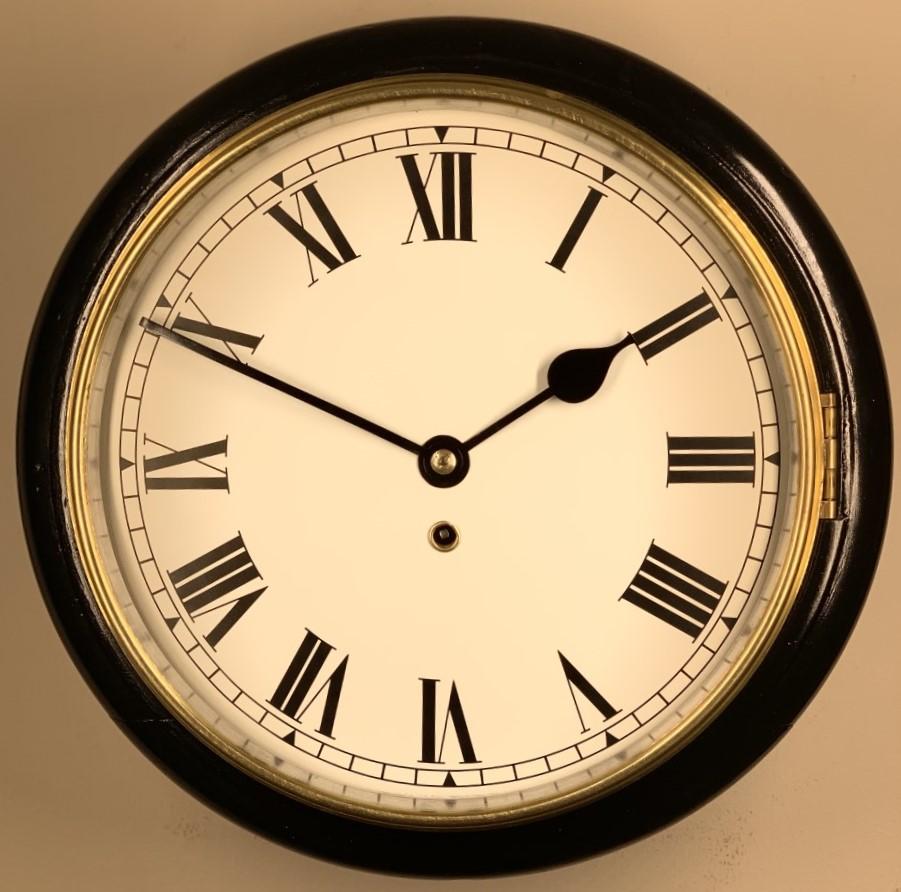 Ebonised Fusee Wall Clock (1 of 9)